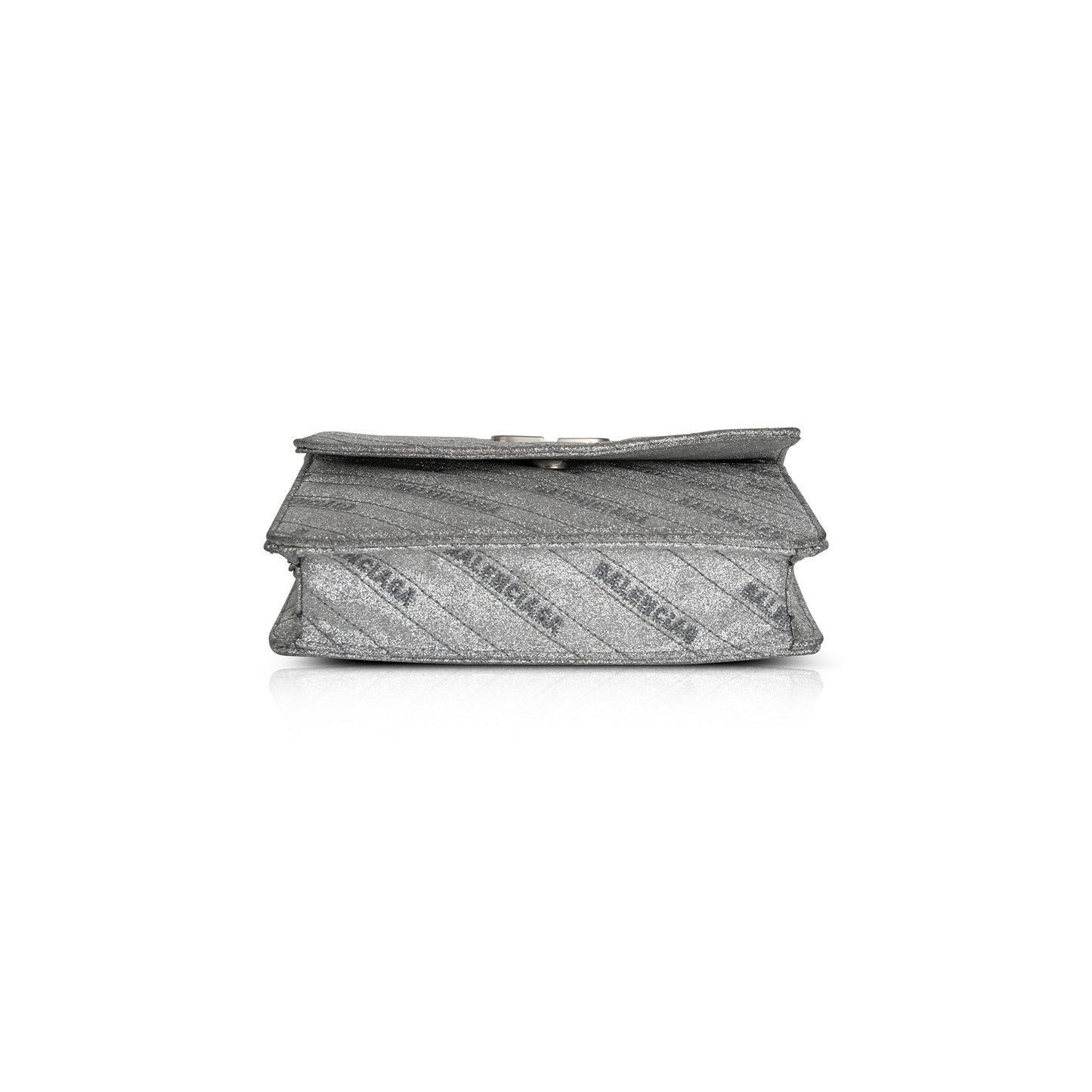 Balenciaga BB Glitter Leather Chain Wallet Bag
