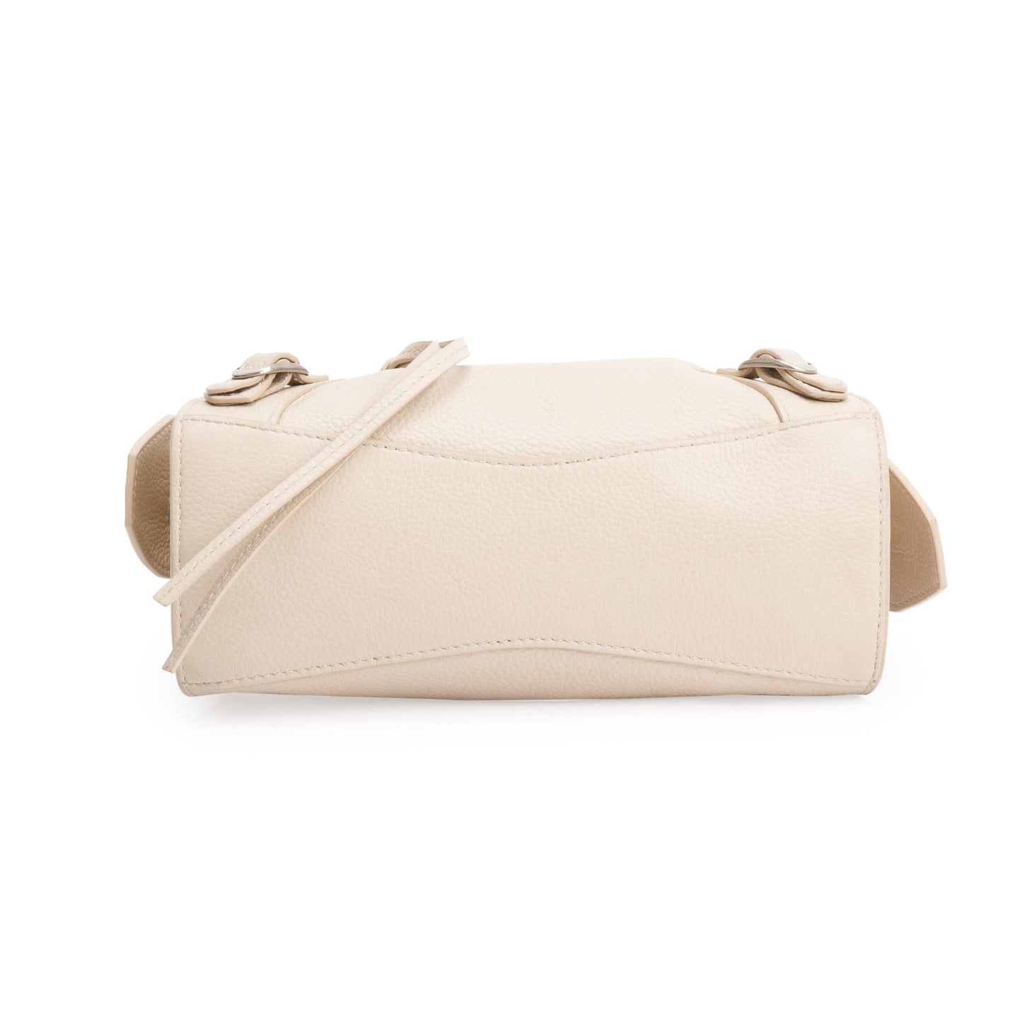 Balenciaga Beige Calfskin Leather Mini Neo Classic Top Handle Bag