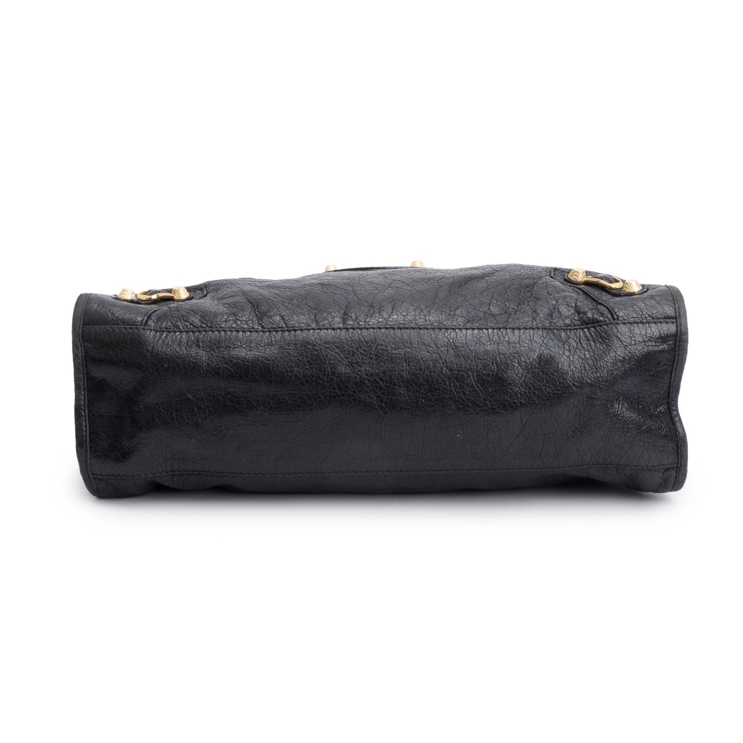 Balenciaga Black Agneau Leather Giant 12 City Bag