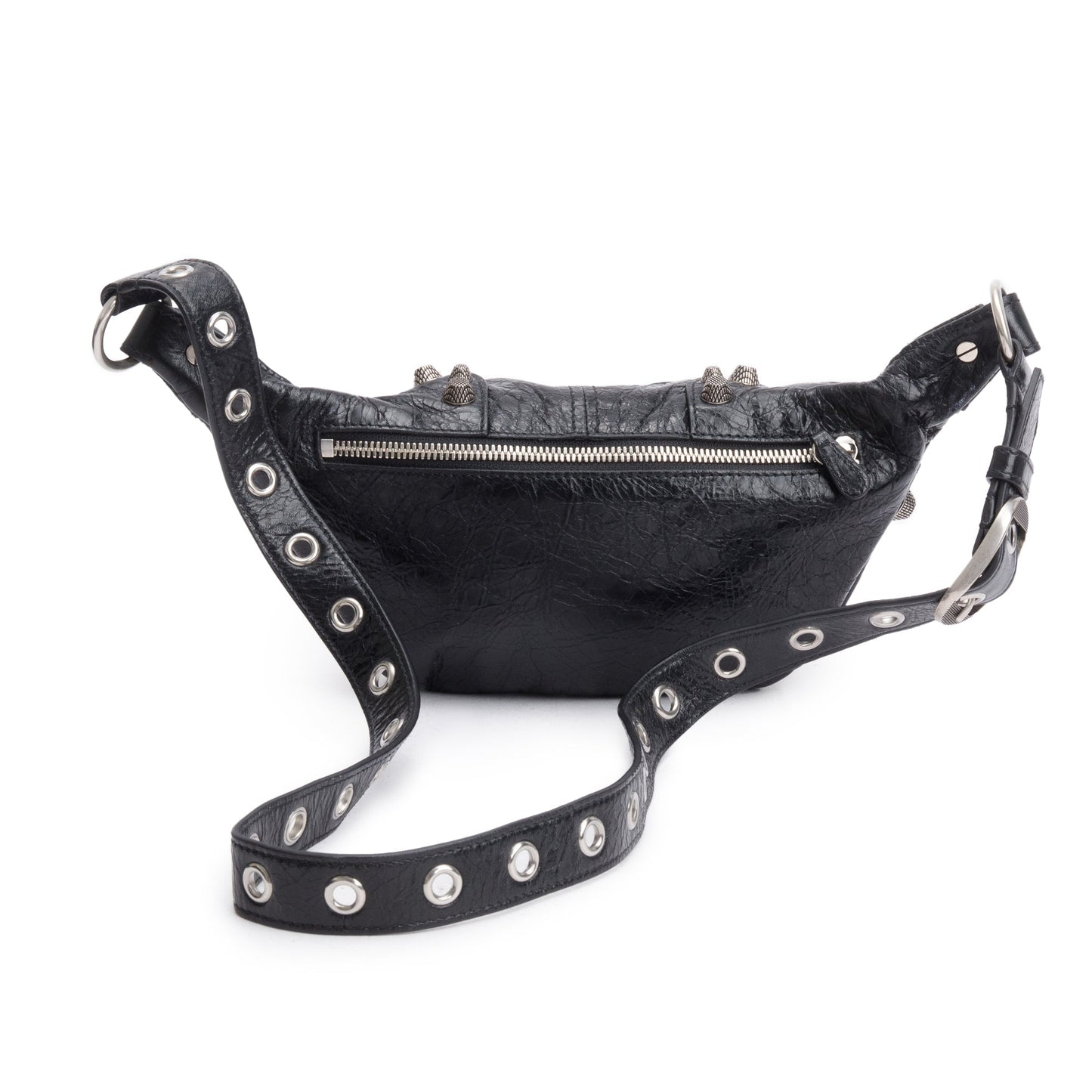Balenciaga Black Arena Leather Le Cagole Small Belt Bag