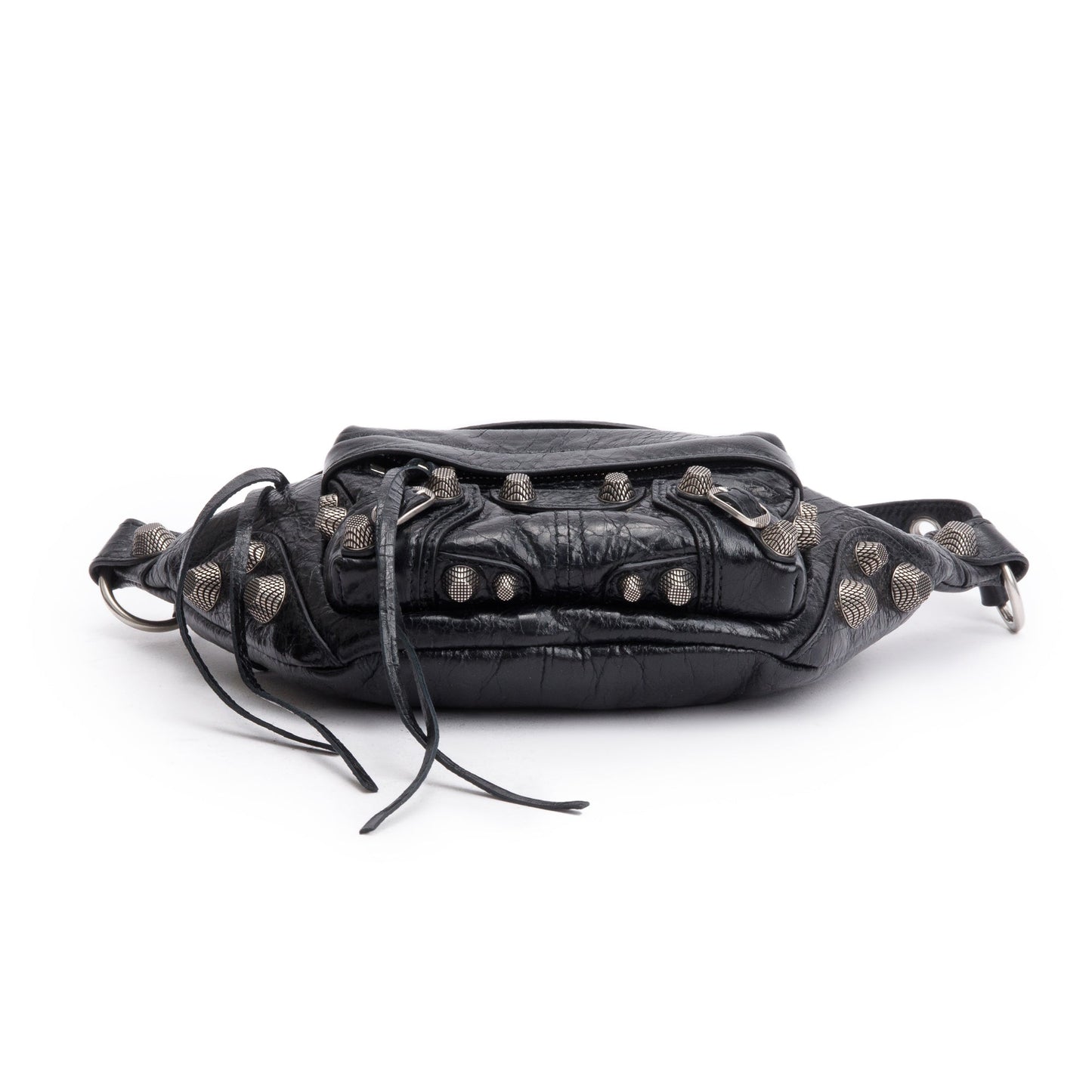 Balenciaga Black Arena Leather Le Cagole Small Belt Bag