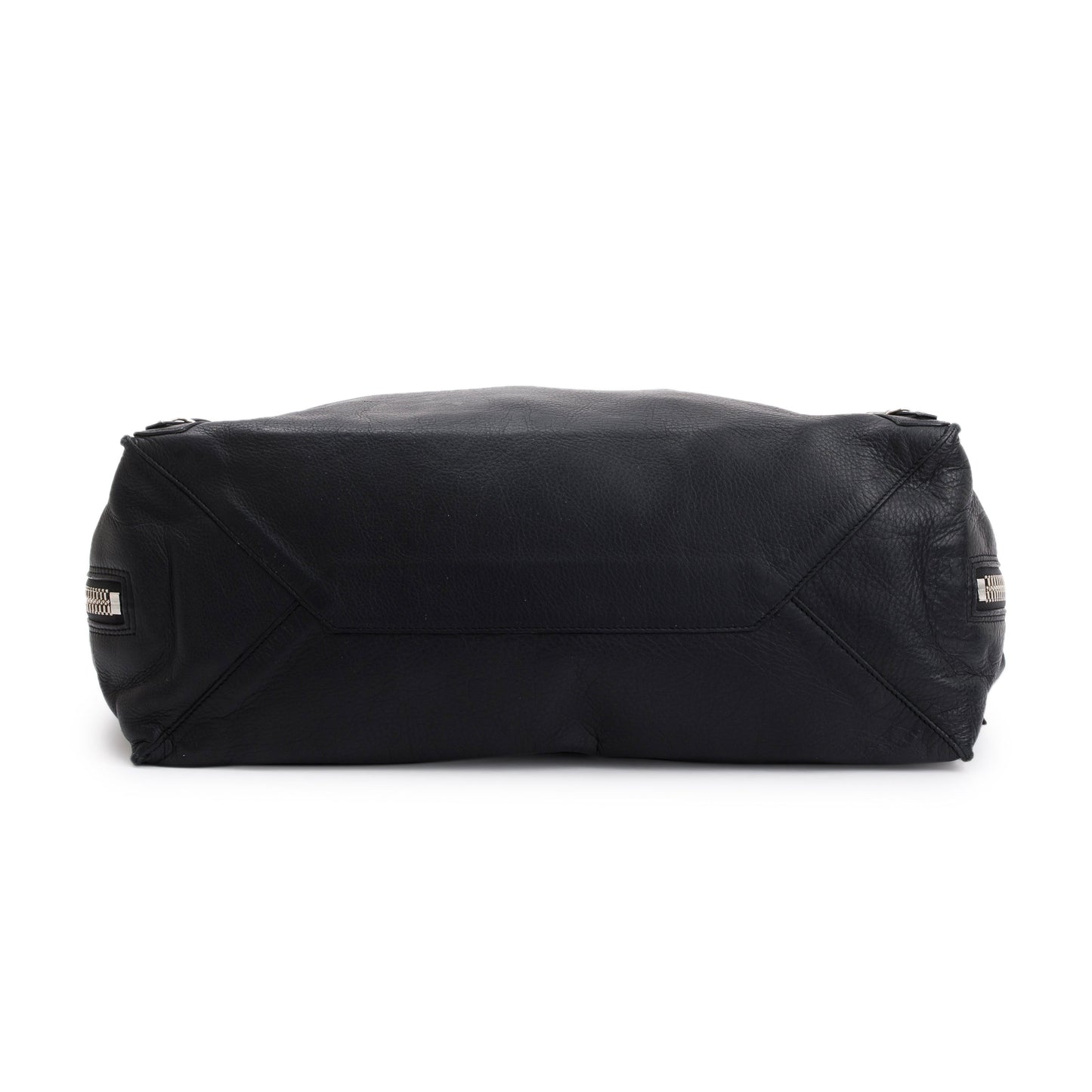 Balenciaga Black Calfskin Leather Papier A4 Zip-Around Tote