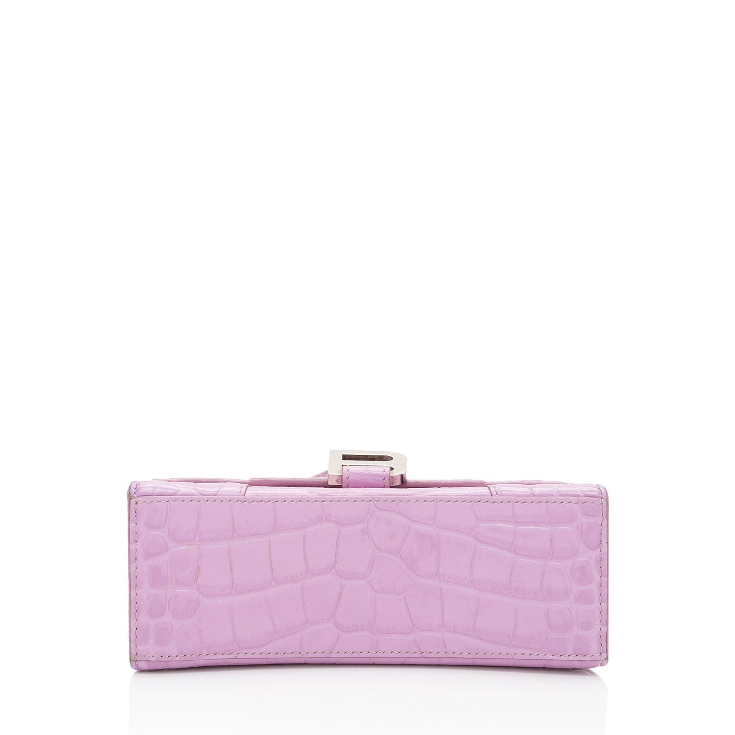 Luxury Balenciaga Trending 2025 Shiny Croc Embossed Calfskin Hourglass XS Satchel (SHF-A4kg9c)