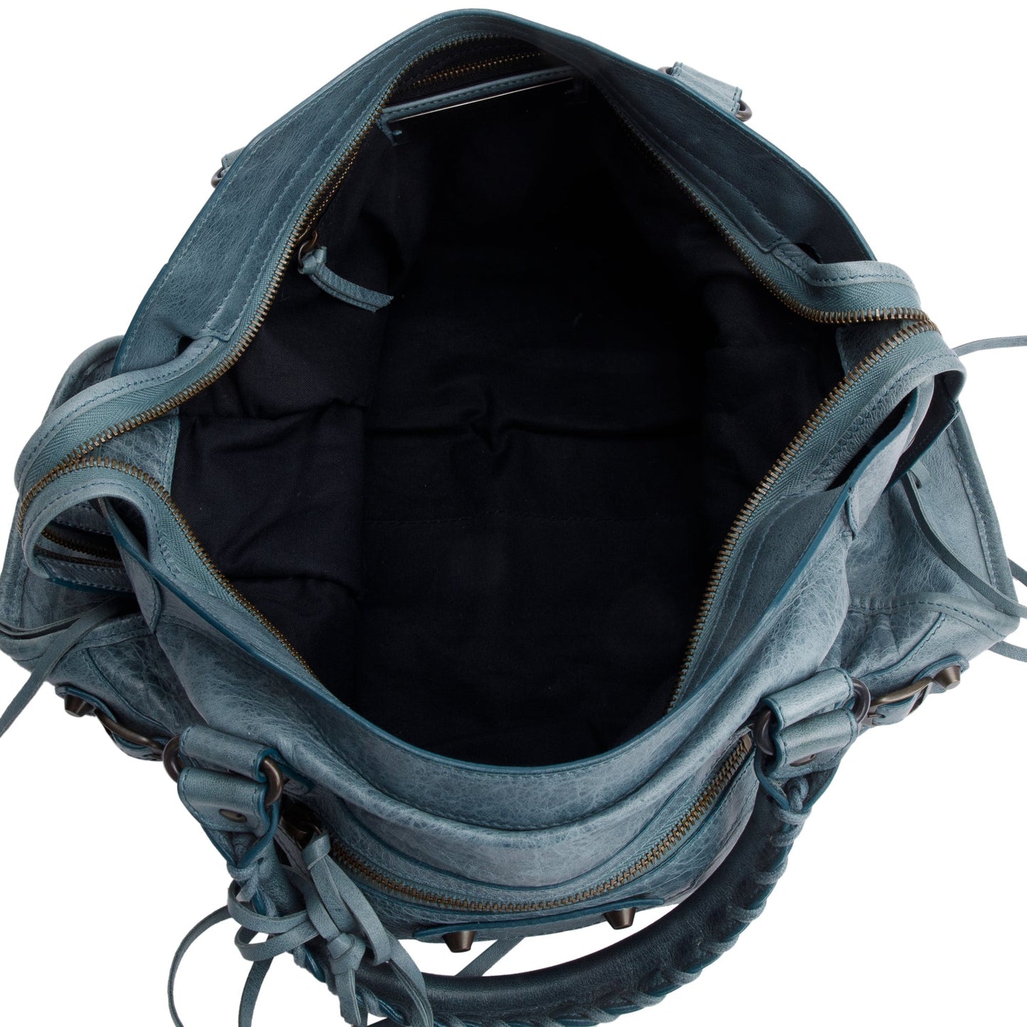 Balenciaga Grey Agneau Leather Le City Medium Bag
