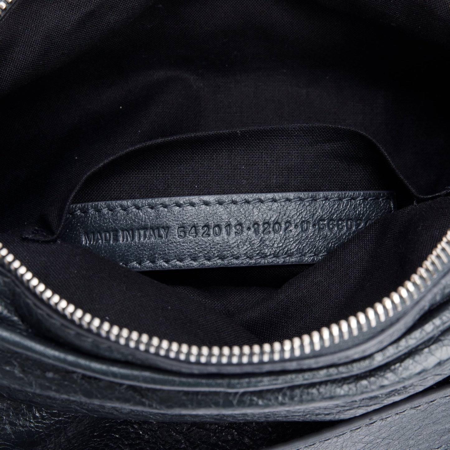 Balenciaga Grey Arena Leather Classic Motocross Neo Lift Hip Bag