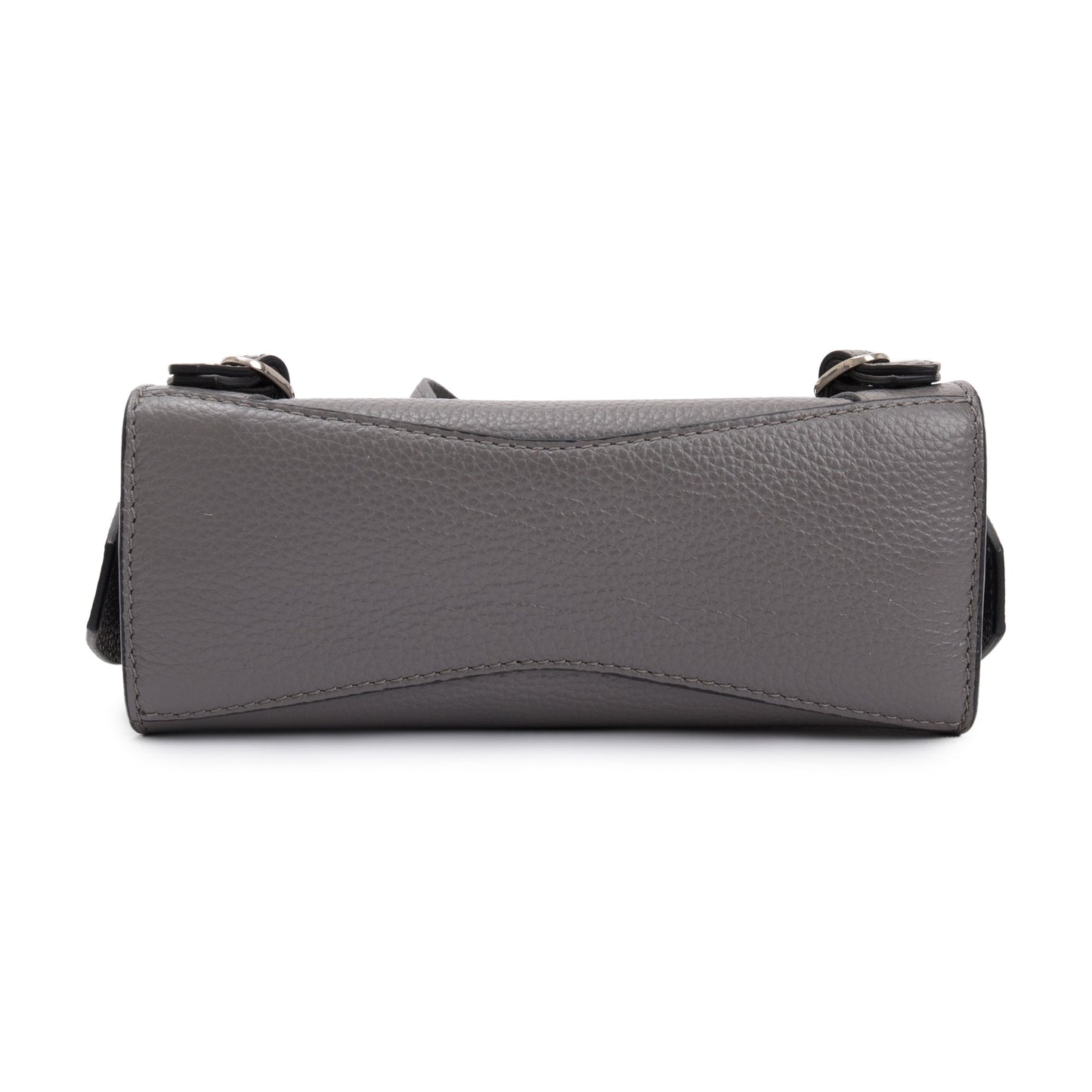 Balenciaga Grey Calfskin Leather Nano Neo Classic Top Handle Bag