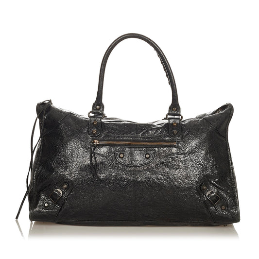 Luxury Balenciaga Trending 2025 Motocross Classic Work Lambskin Leather Handbag (SHG-26627)