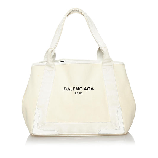 Luxury Balenciaga Trending 2025 Navy Cabas S Canvas Tote Bag (SHG-29833)