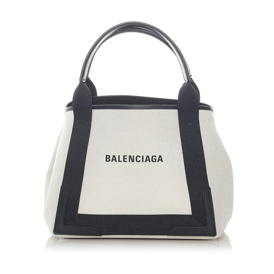 Luxury Balenciaga Trending 2025 Navy Cabas S Canvas Tote Bag (SHG-32033)