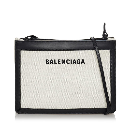 Luxury Balenciaga Trending 2025 Navy Pochette S Canvas Crossbody Bag (SHG-29713)