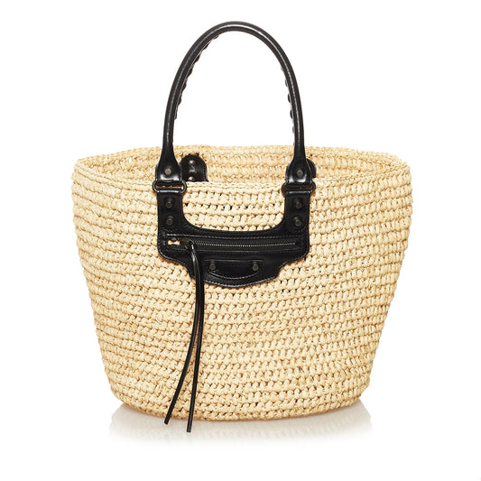 Luxury Balenciaga Trending 2025 Panier Raffia Tote Bag (SHG-35038)