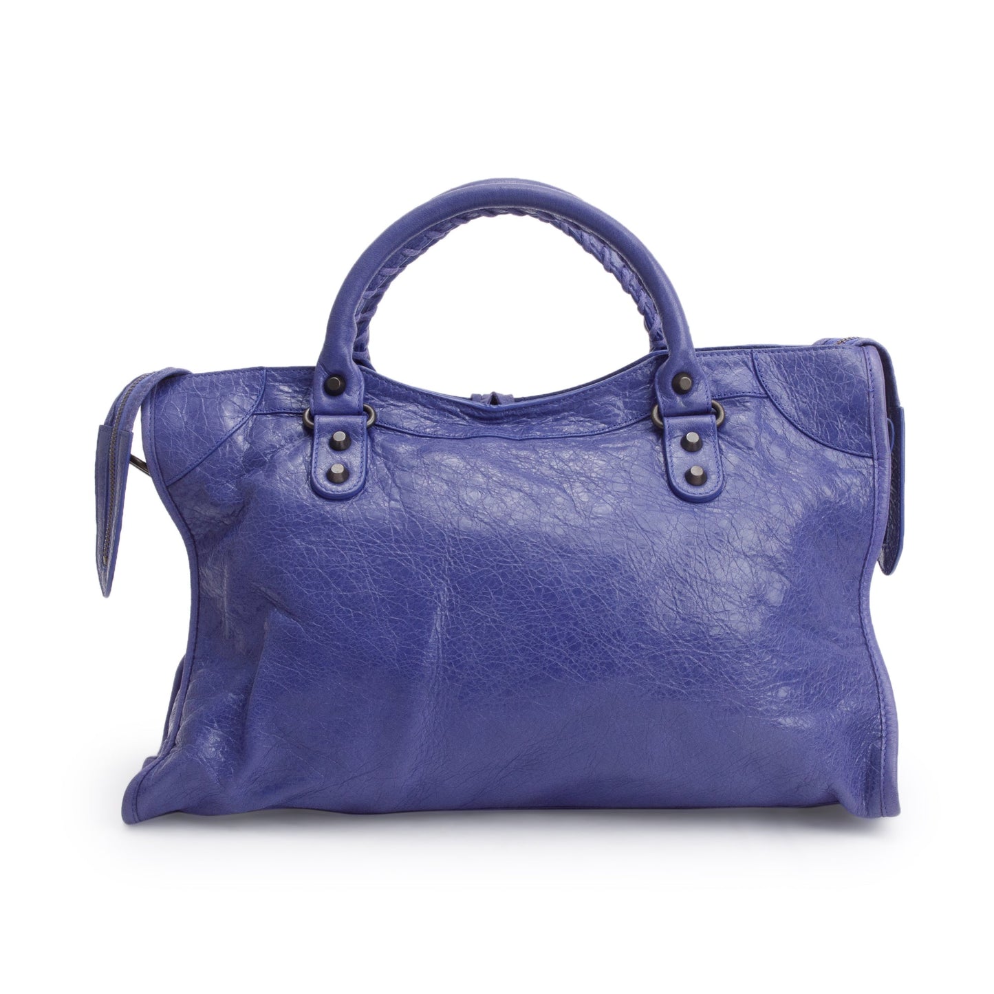 Balenciaga Purple Agneau Leather Le City Medium Bag