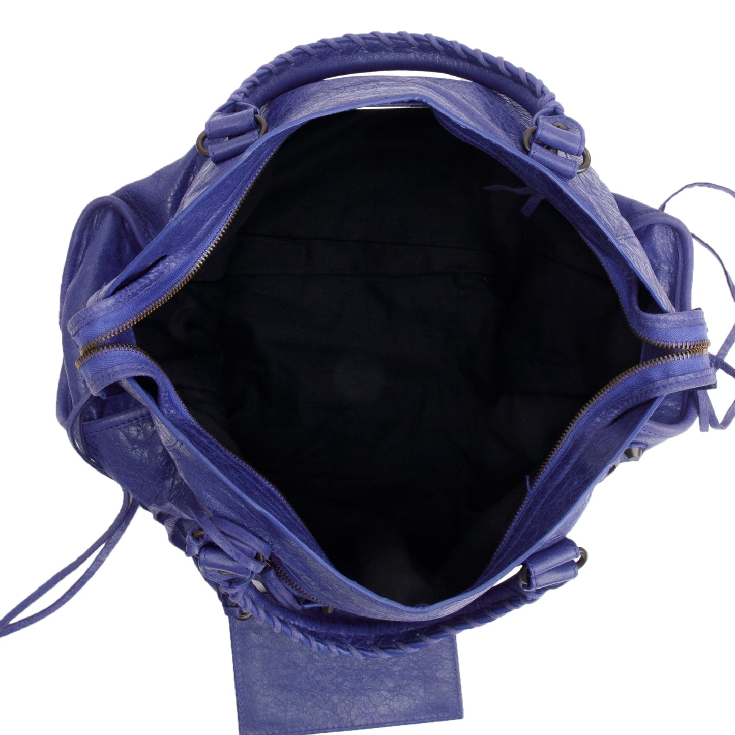 Balenciaga Purple Agneau Leather Le City Medium Bag