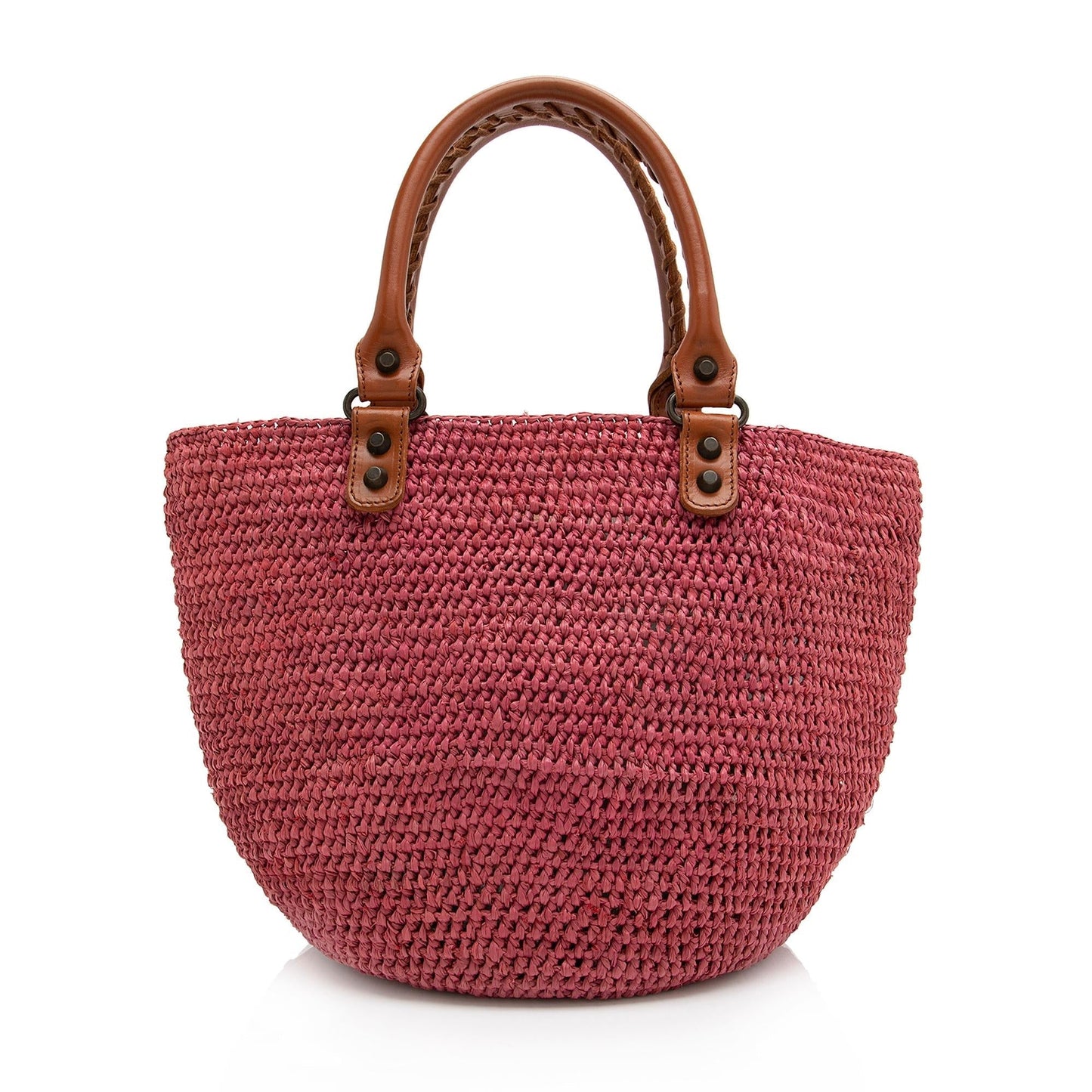 Luxury Balenciaga Trending 2025 Raffia Motocross Classic Panier Small Tote (SHF-23349)