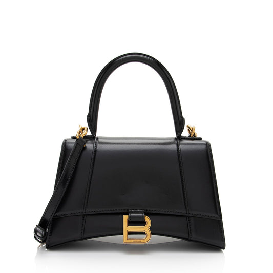 Luxury Balenciaga Trending 2025 Shiny Calfskin Hourglass Small Top Handle (SHF-9h44a6)