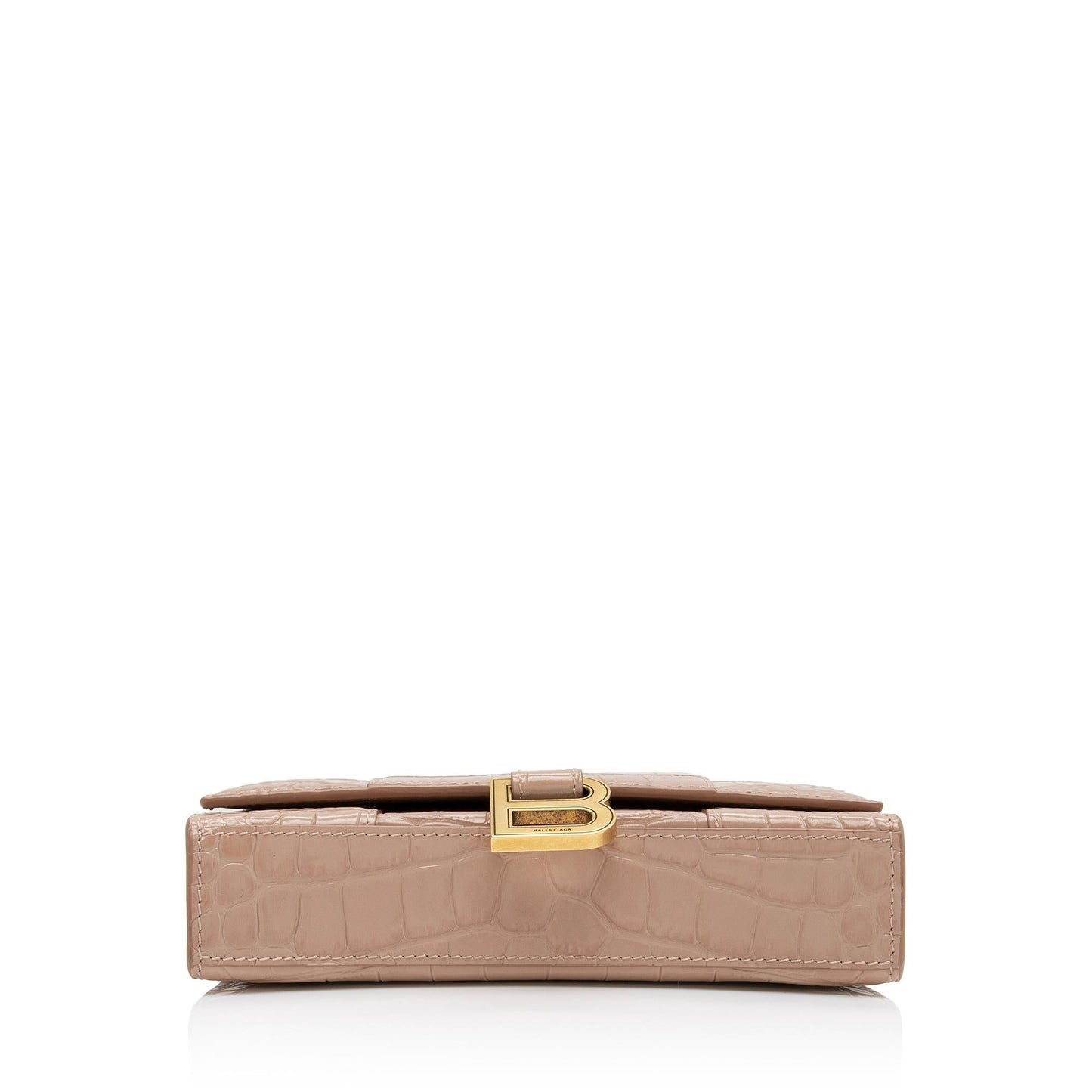 Luxury Balenciaga Trending 2025 Shiny Croc Embossed Calfskin Hourglass Chain Bag (SHF-ZdcMW4)