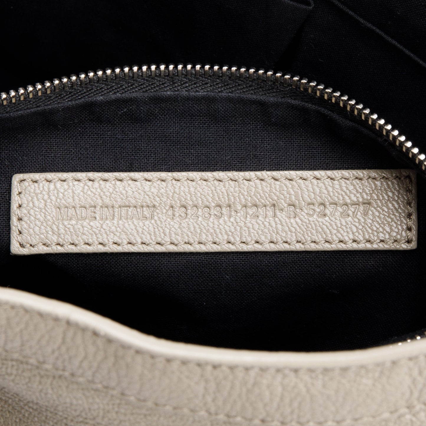 Balenciaga Taupe Chevre Leather Small Metallic Edge City Bag