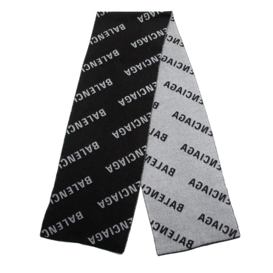 Luxury Balenciaga Trending 2025 Wool Allover Logo Scarf (SHF-23945)