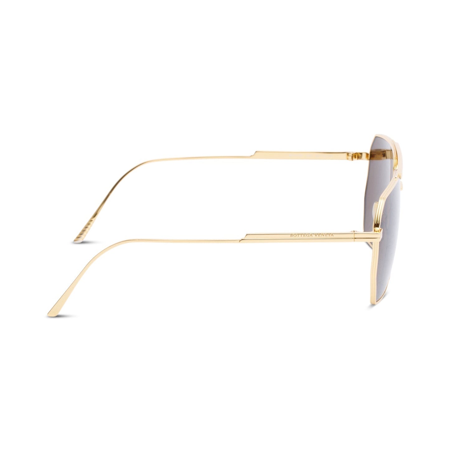 Bottega Veneta BV1012S Gold Tone Metal Aviator Sunglasses
