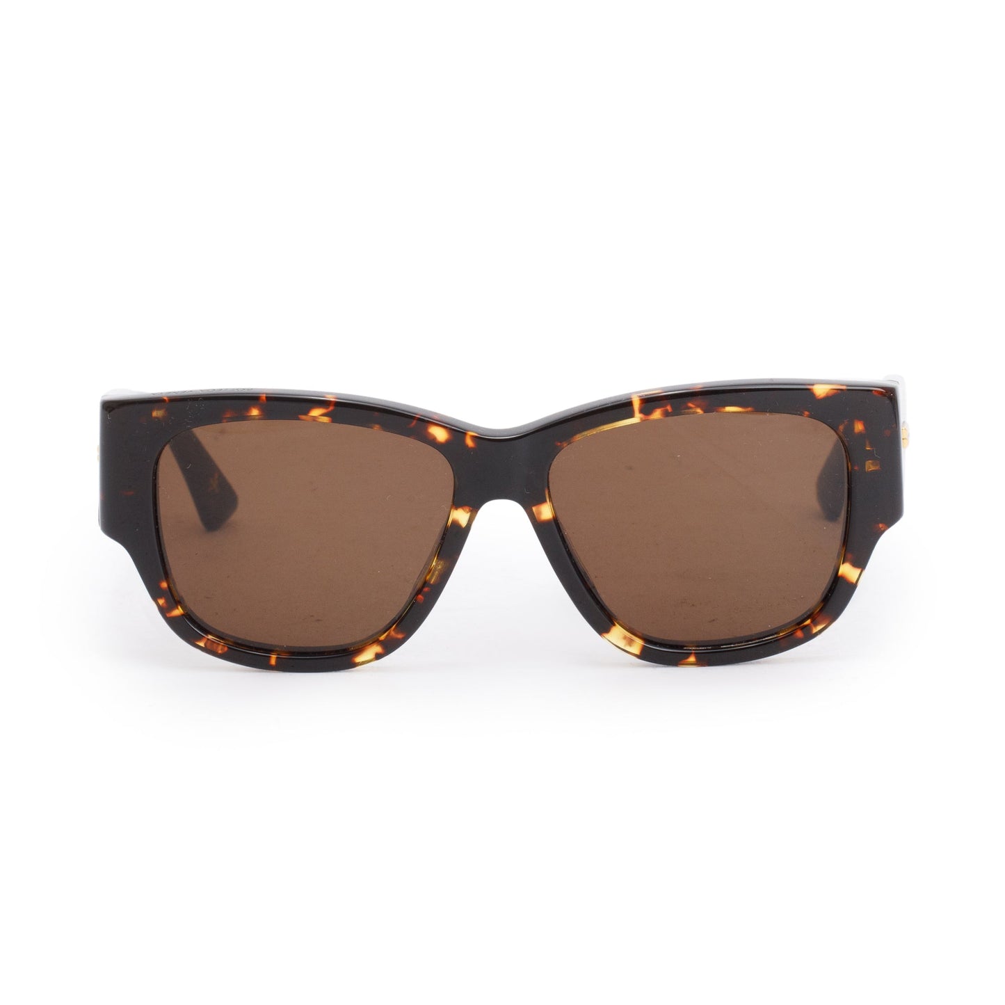 Bottega Veneta BV1026S Brown Camouflage Acetate Square Sunglasses
