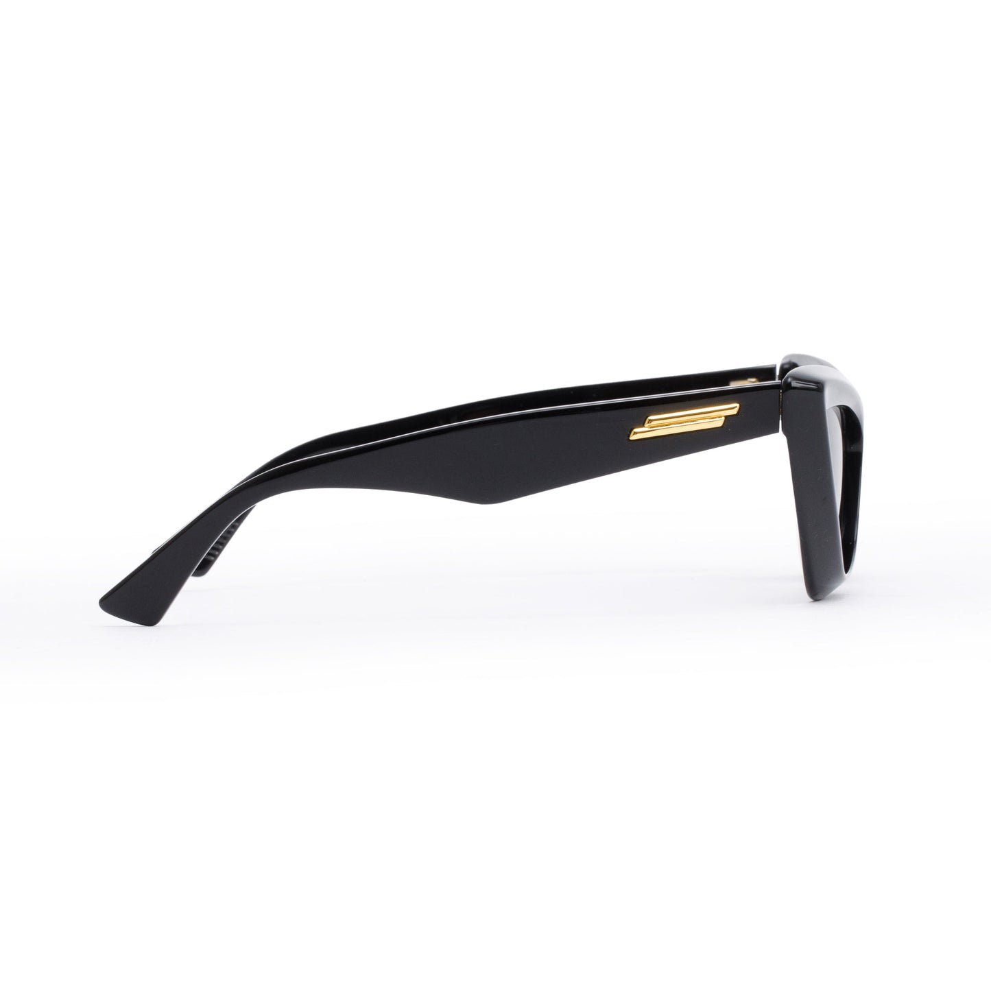 Bottega Veneta BV1101S Black Acetate Pointed Cat Eye Sunglasses