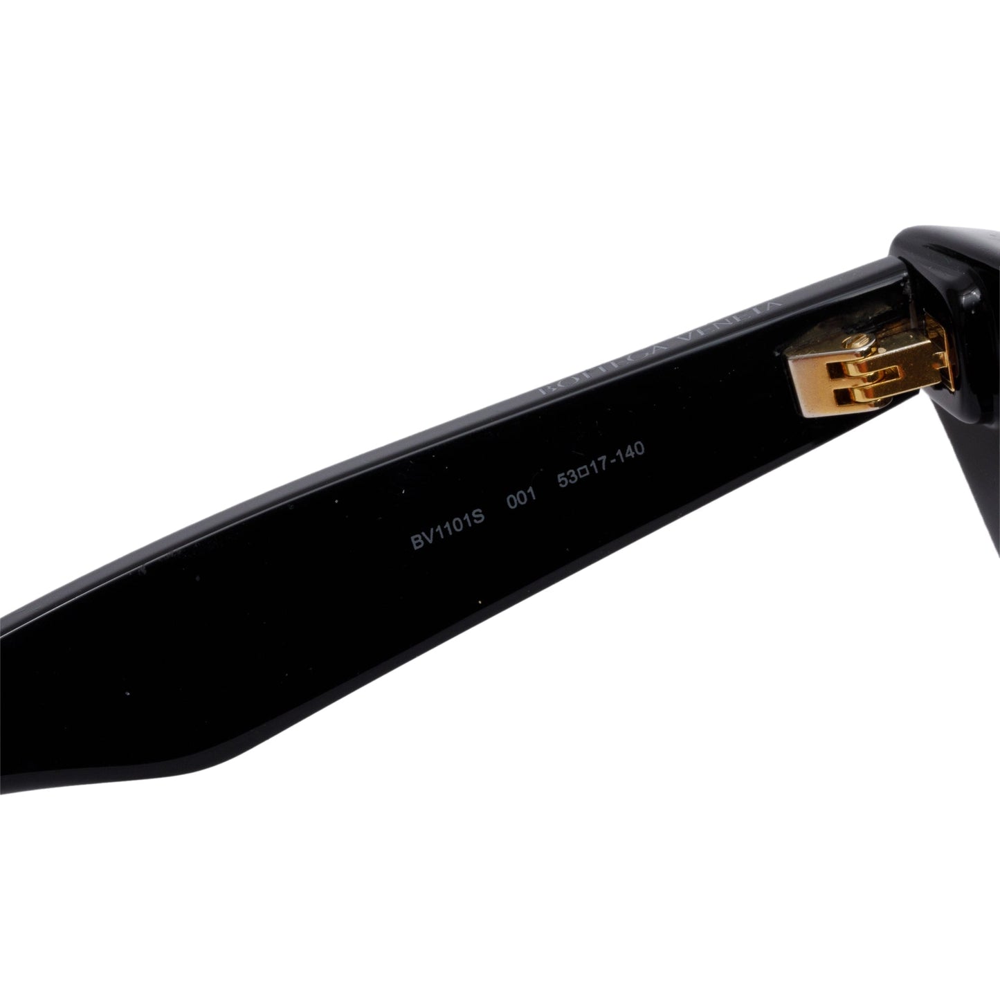 Bottega Veneta BV1101S Black Acetate Pointed Cat Eye Sunglasses