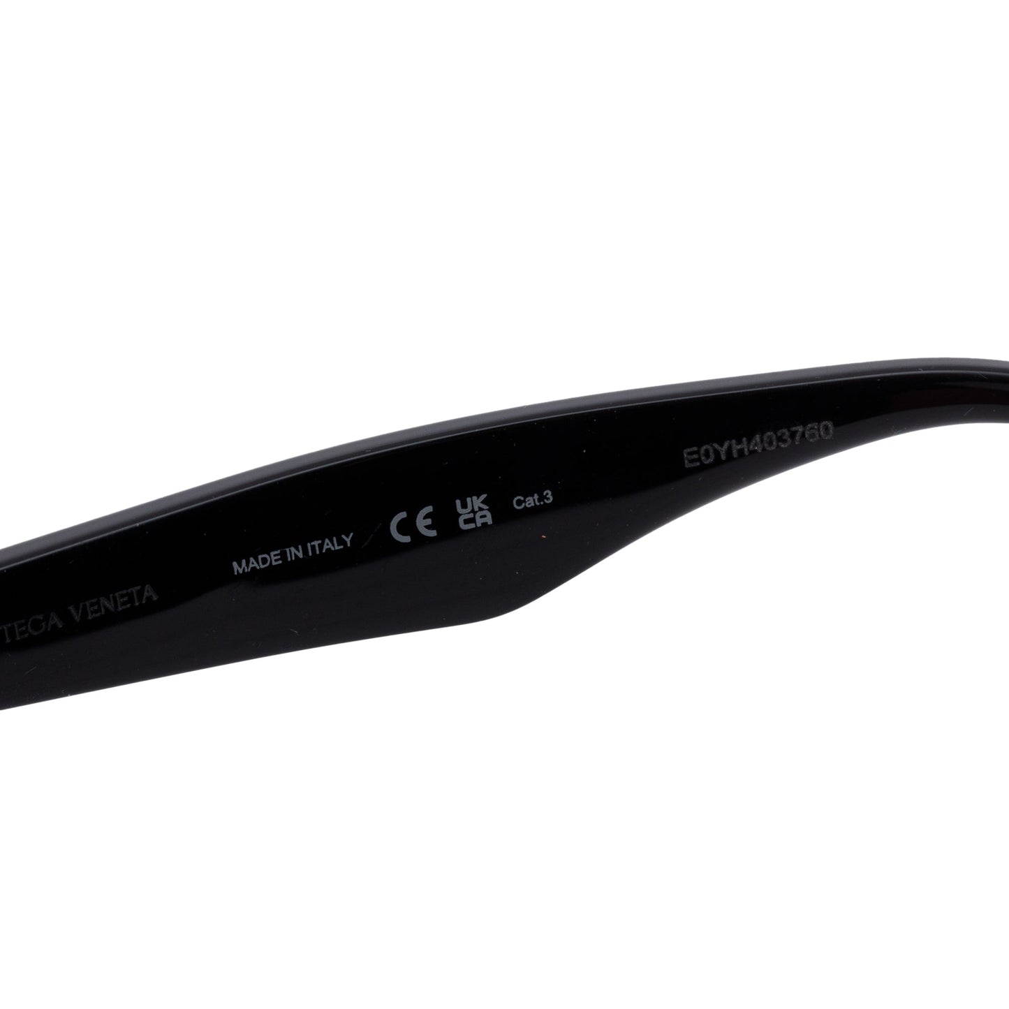 Bottega Veneta BV1101S Black Acetate Pointed Cat Eye Sunglasses