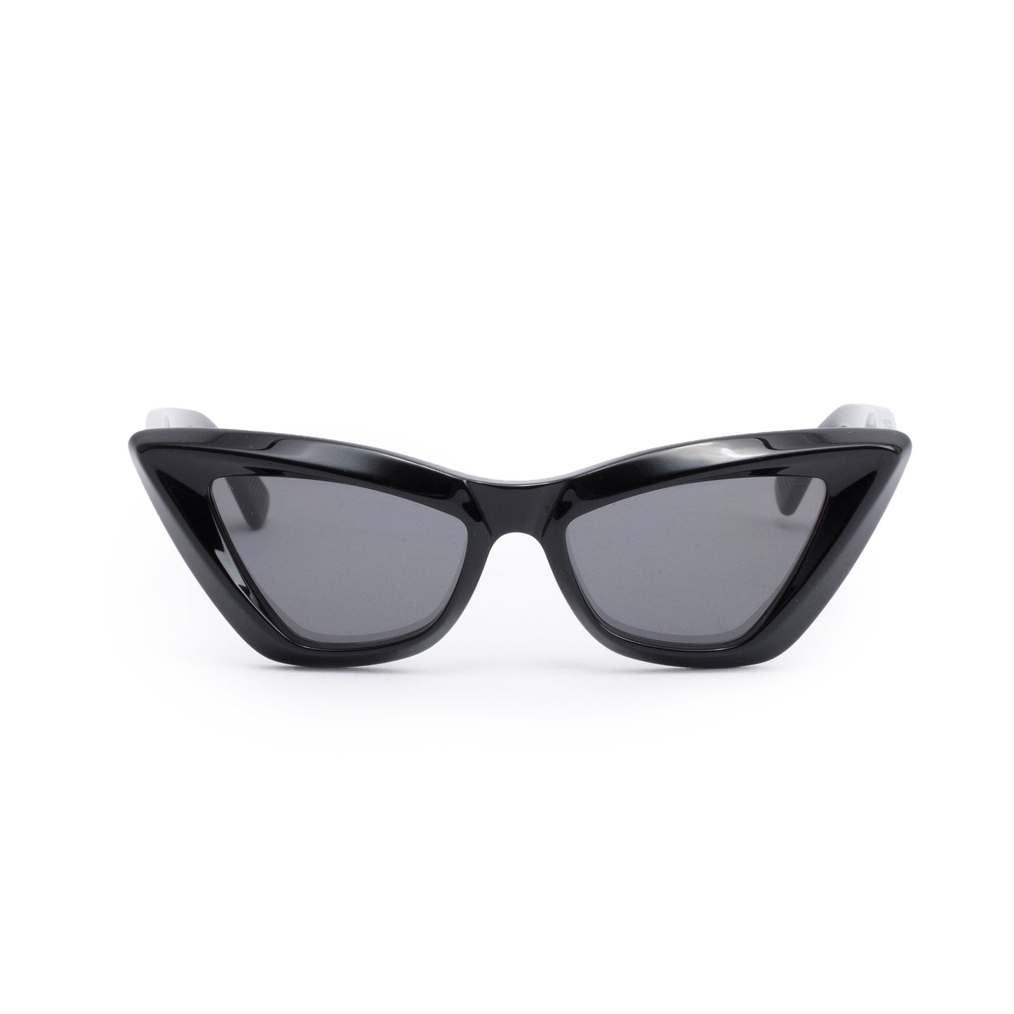 Bottega Veneta BV1101S Black Acetate Pointed Cat Eye Sunglasses
