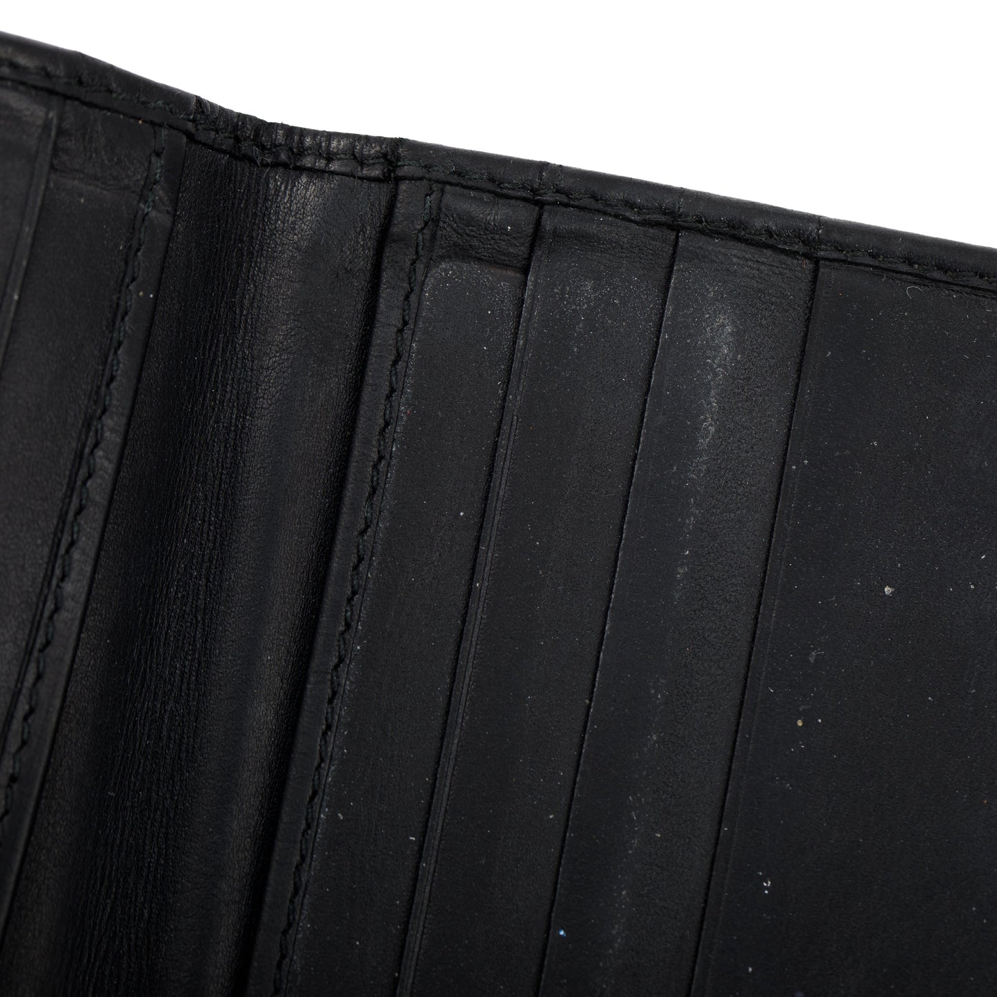 Bottega Veneta Black Intrecciato Leather Bi-Fold Wallet