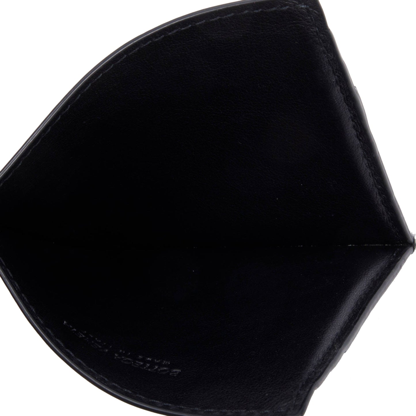Bottega Veneta Black Nappa Leather Intrecciato Card Holder