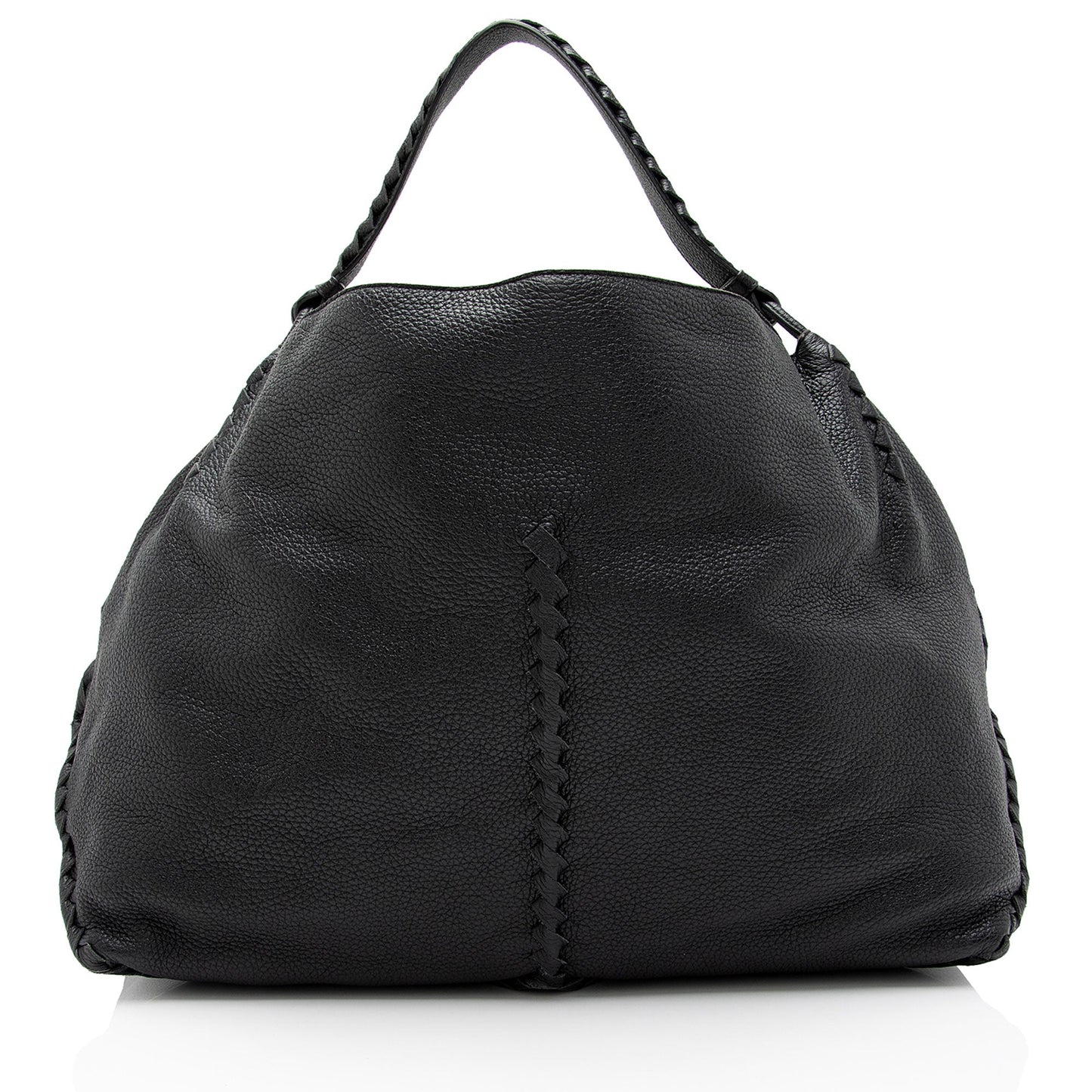 Luxury Bottega Veneta Cervo Leather Intrecciato Large Hobo (SHF-8mhiS8)
