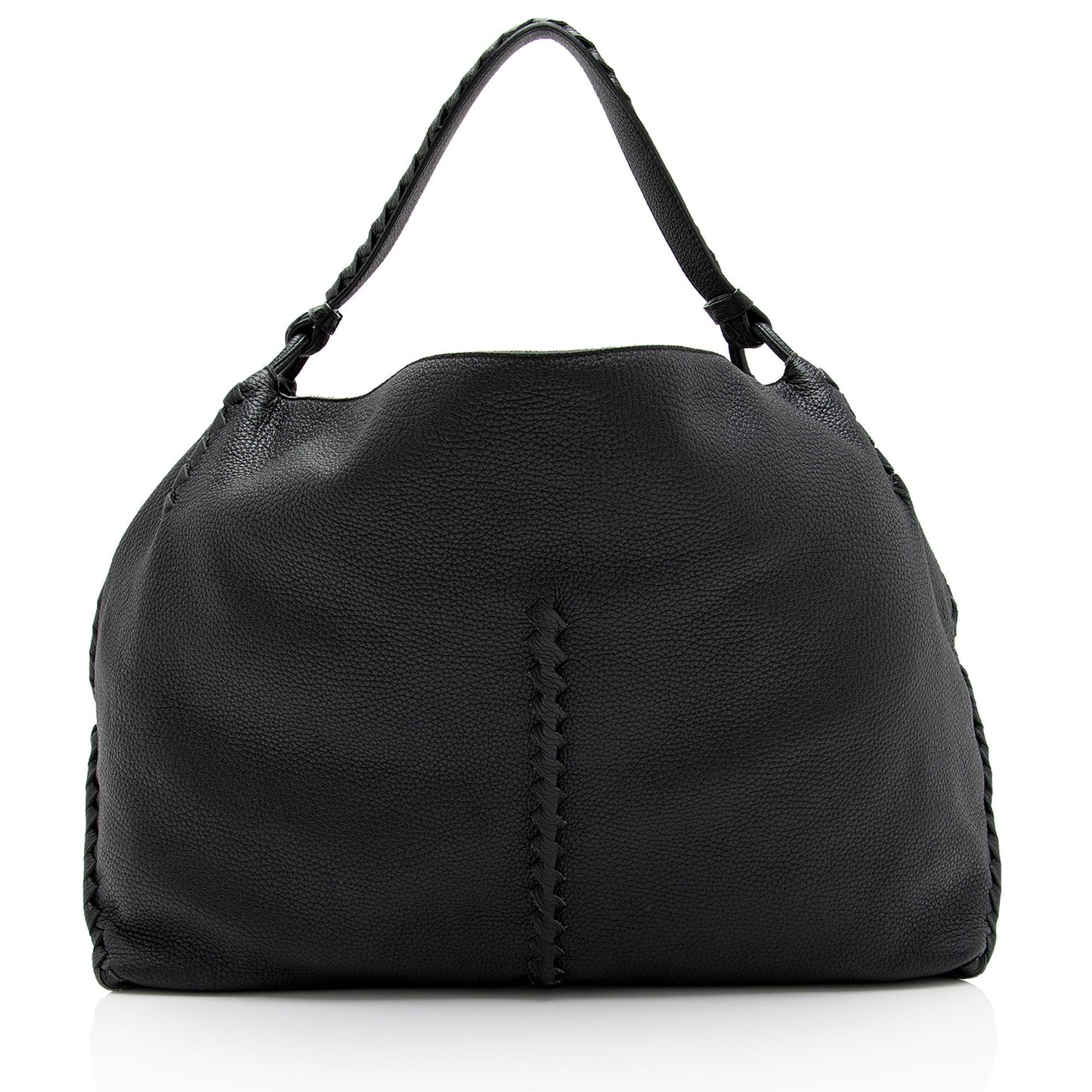 Luxury Bottega Veneta Cervo Leather Intrecciato Large Hobo (SHF-8mhiS8)