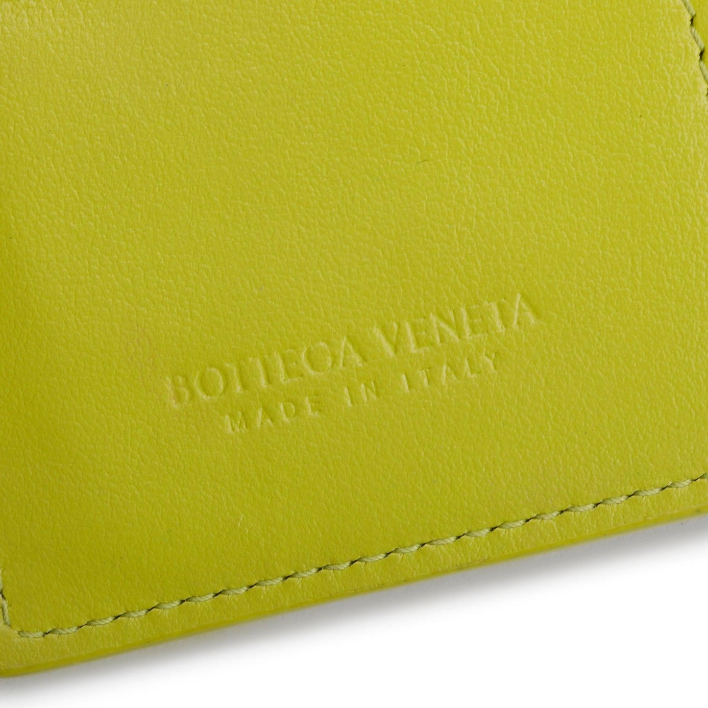 Bottega Veneta Green Intrecciato Calfskin Leather Small Cassette Bi-Fold Zip Wallet