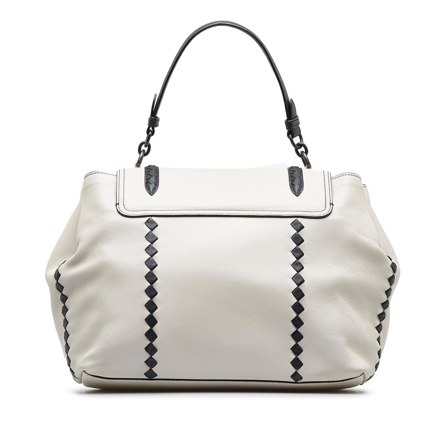 Luxury Bottega Veneta Intrecciato Double Buckle Satchel (SHG-C2xywZ)