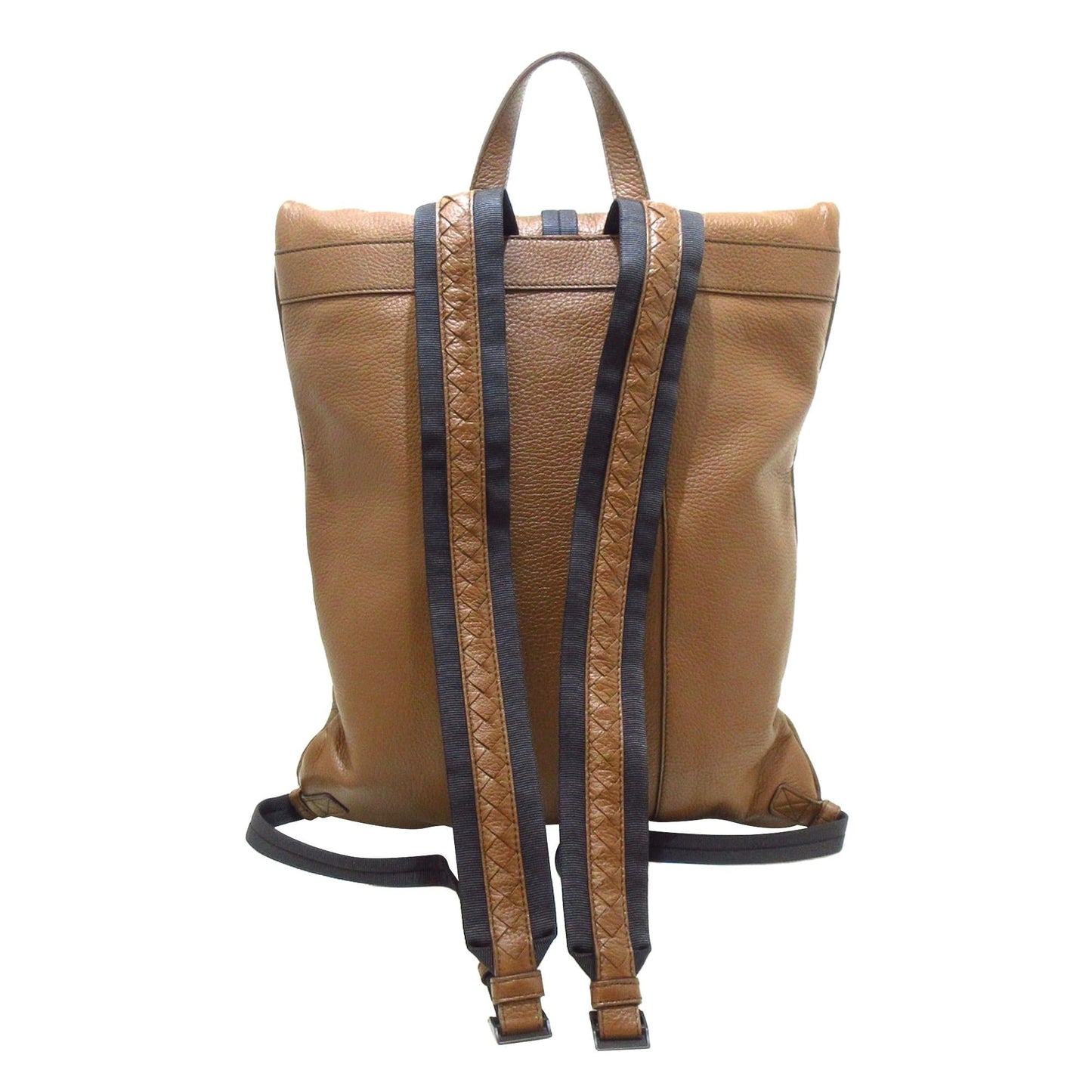 Luxury Bottega Veneta Intrecciato Fold-Over Buckle Backpack (SHG-M7fNU2)
