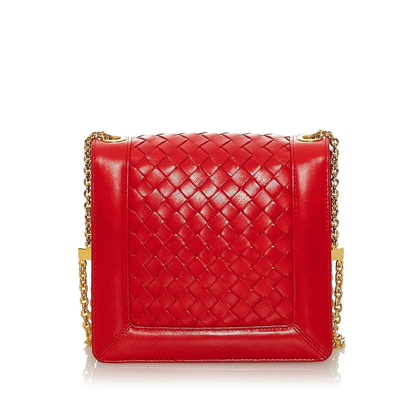 Luxury Bottega Veneta Intrecciato Leather Chain Crossbody Bag (SHG-27402)