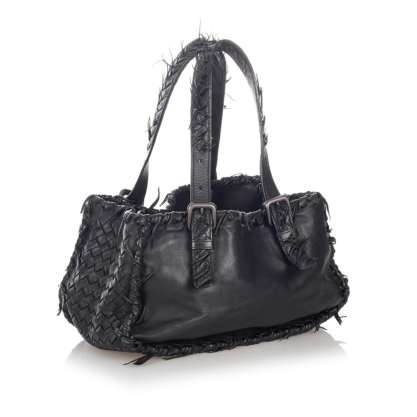 Luxury Bottega Veneta Intrecciato Leather Handbag (SHG-27217)