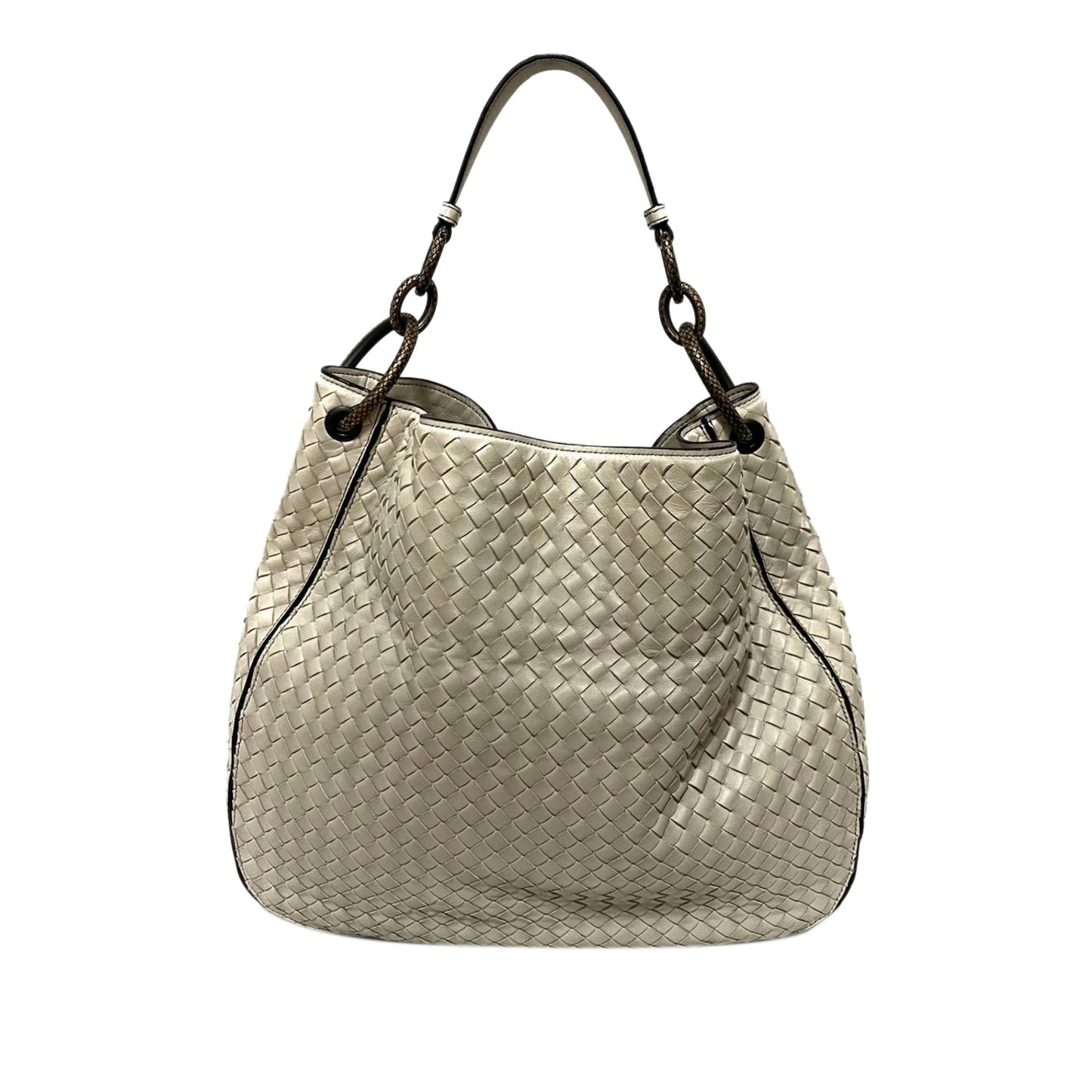 Luxury Bottega Veneta Intrecciato Loop Leather Hobo Bag (SHG-35862)
