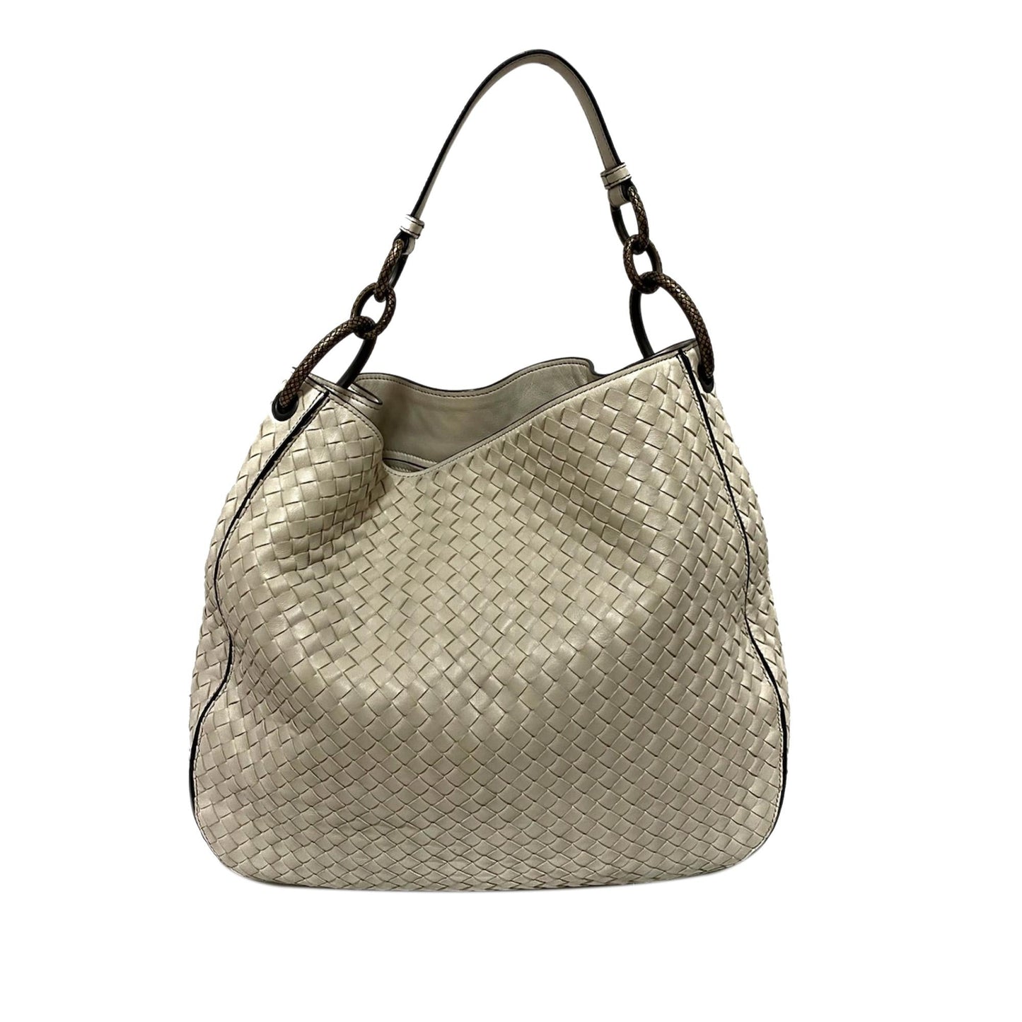 Luxury Bottega Veneta Intrecciato Loop Leather Hobo Bag (SHG-35862)