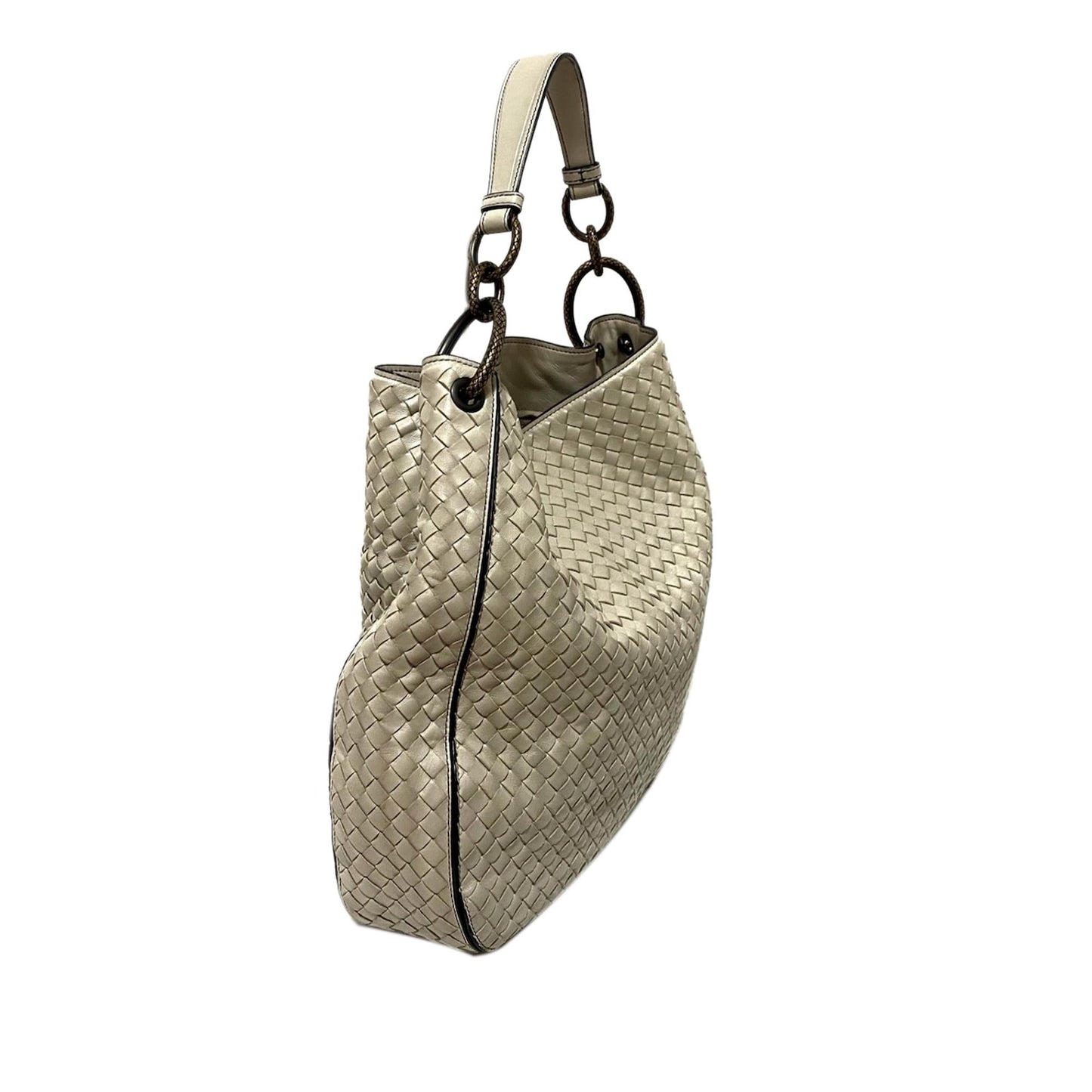 Luxury Bottega Veneta Intrecciato Loop Leather Hobo Bag (SHG-35862)