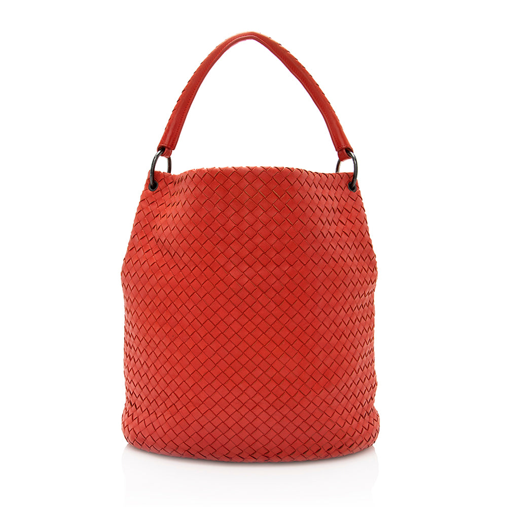Luxury Bottega Veneta Intrecciato Nappa Bucket Bag - FINAL SALE (SHF-20109)