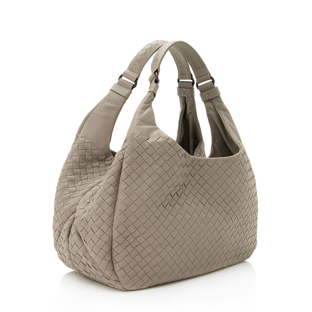 Luxury Bottega Veneta Intrecciato Nappa Campana Small Shoulder Bag  - FINAL SALE (SHF-19466)