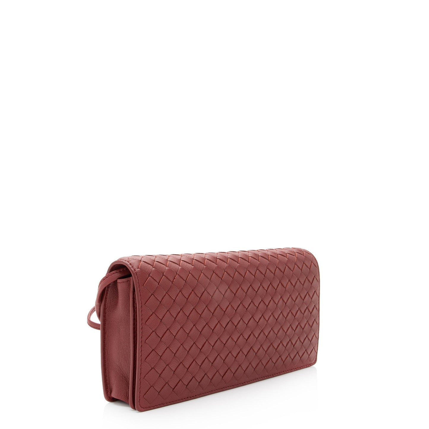 Luxury Bottega Veneta Intrecciato Nappa Flap Clutch (SHF-tEWJJp)