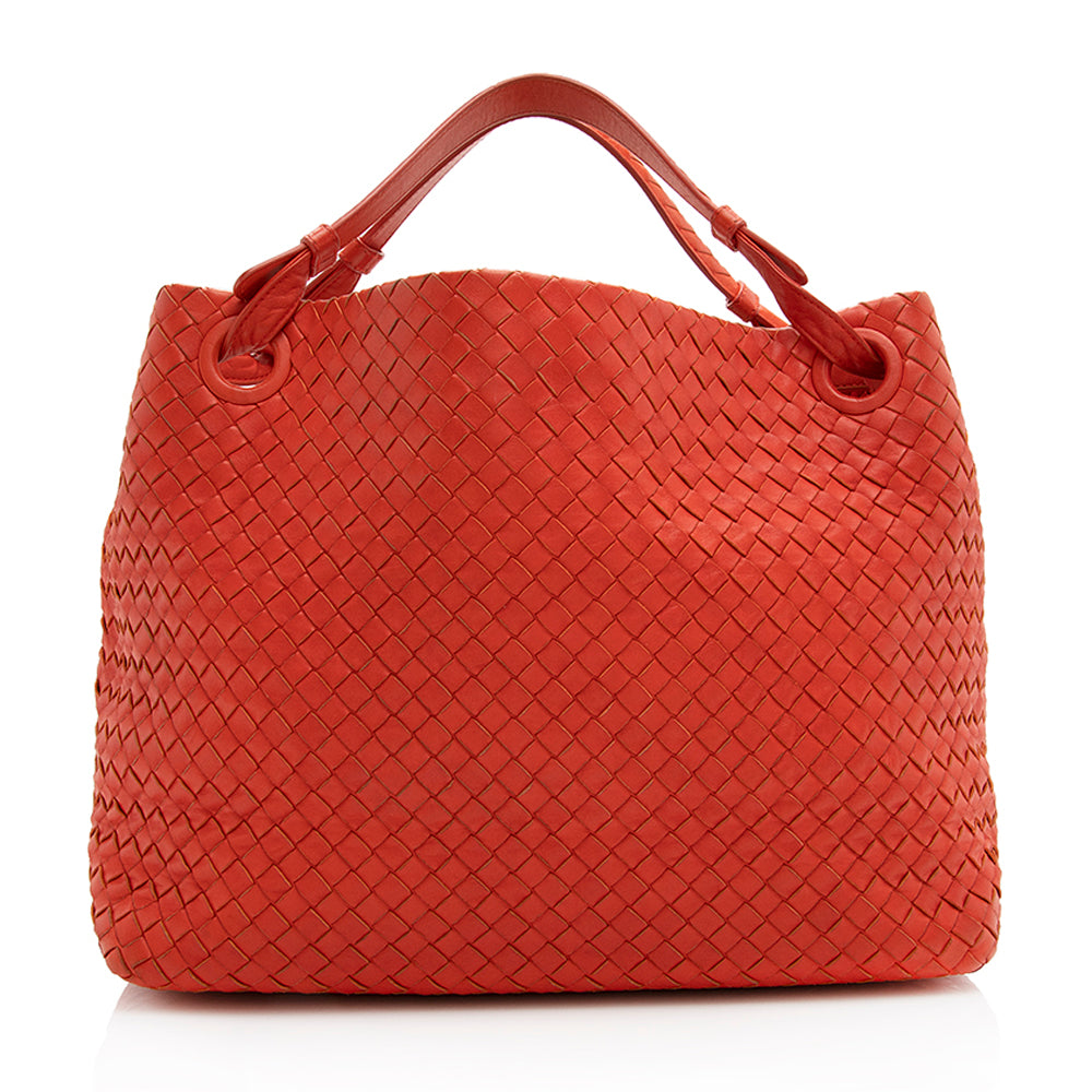 Luxury Bottega Veneta Intrecciato Nappa Garda Tote (SHF-20095)