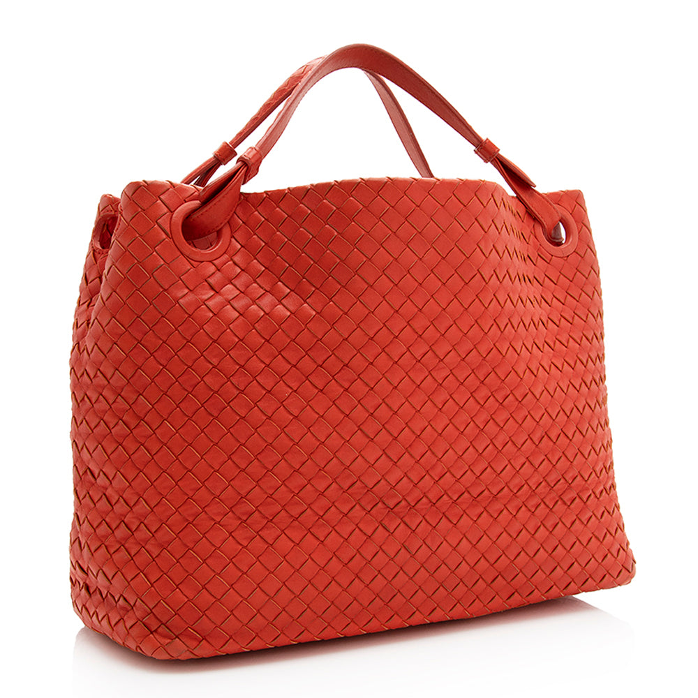 Luxury Bottega Veneta Intrecciato Nappa Garda Tote (SHF-20095)