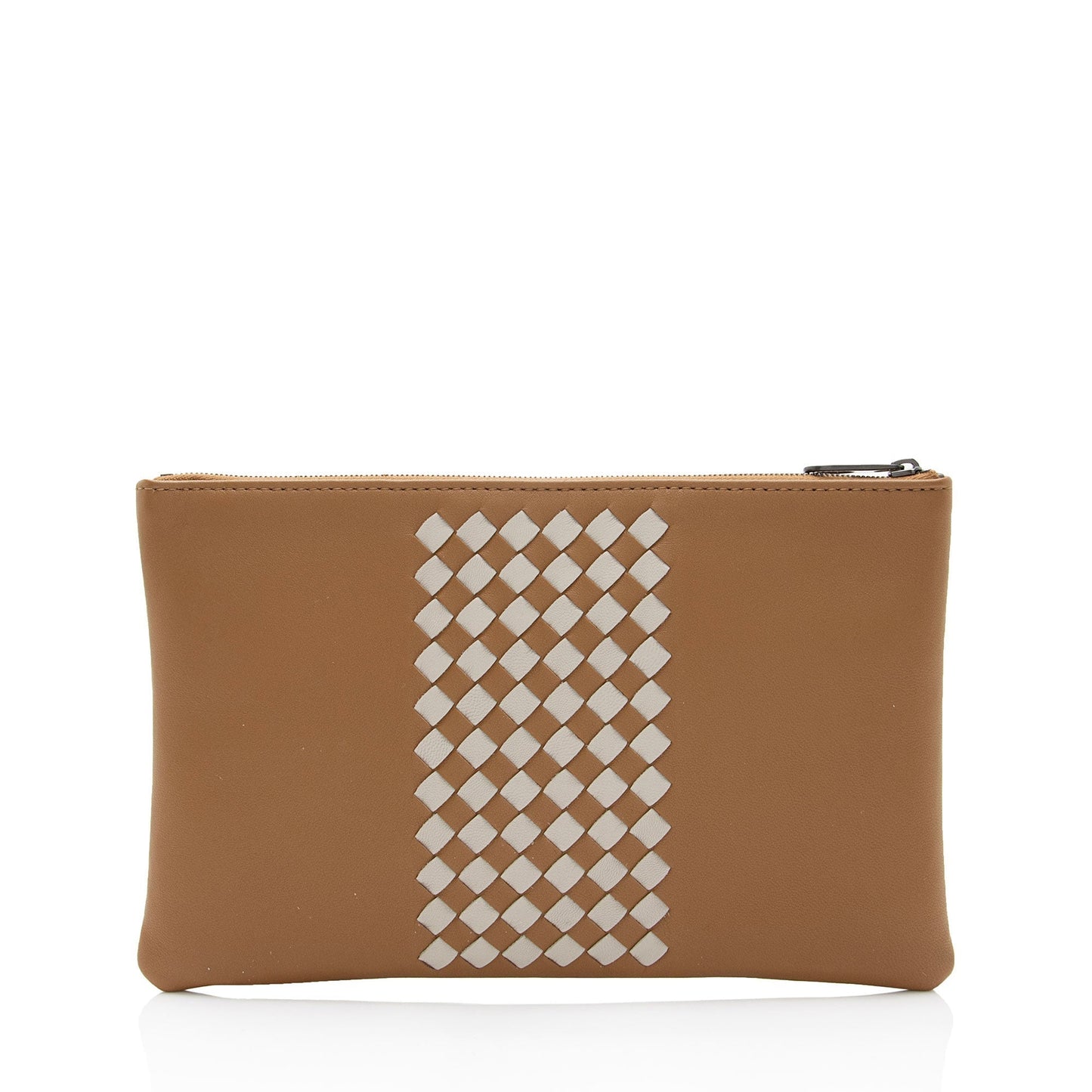Luxury Bottega Veneta Intrecciato Nappa Zip Pouch (SHF-wyJGCB)