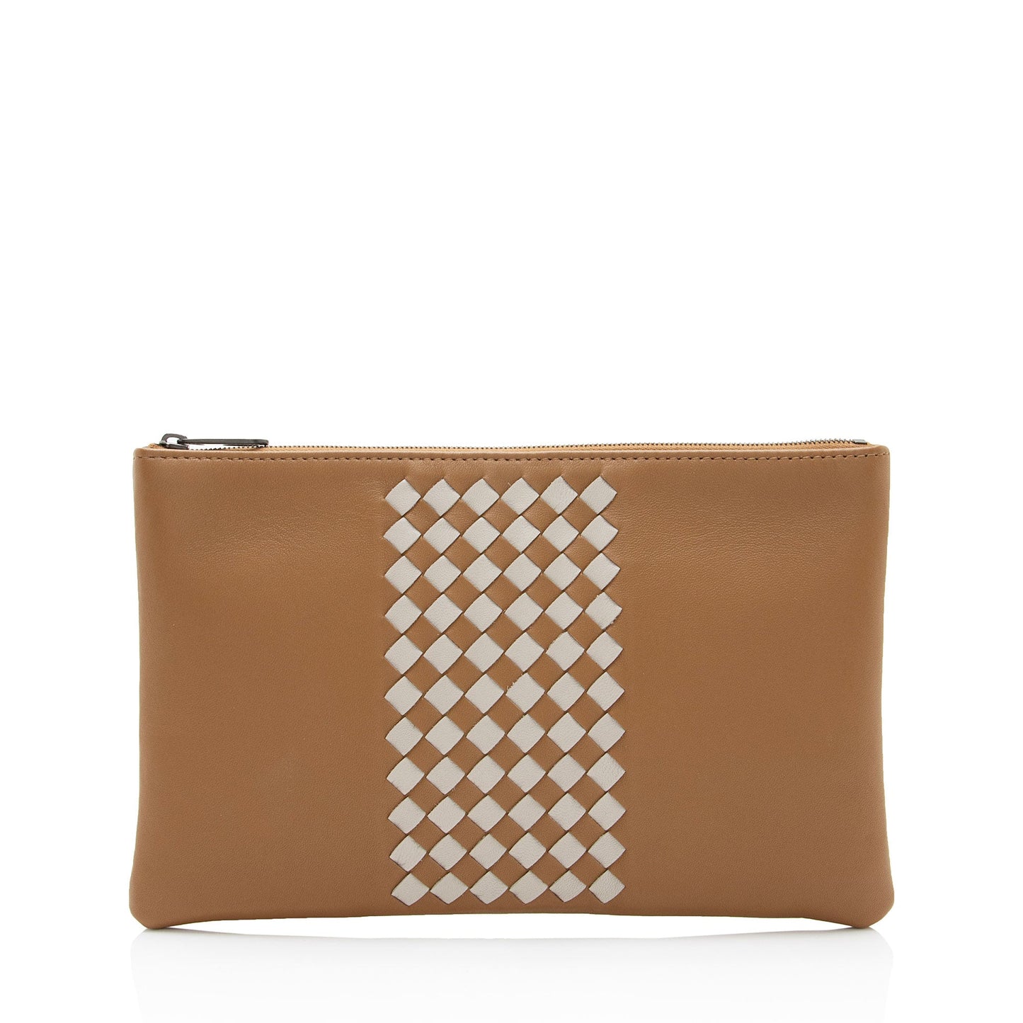 Luxury Bottega Veneta Intrecciato Nappa Zip Pouch (SHF-wyJGCB)