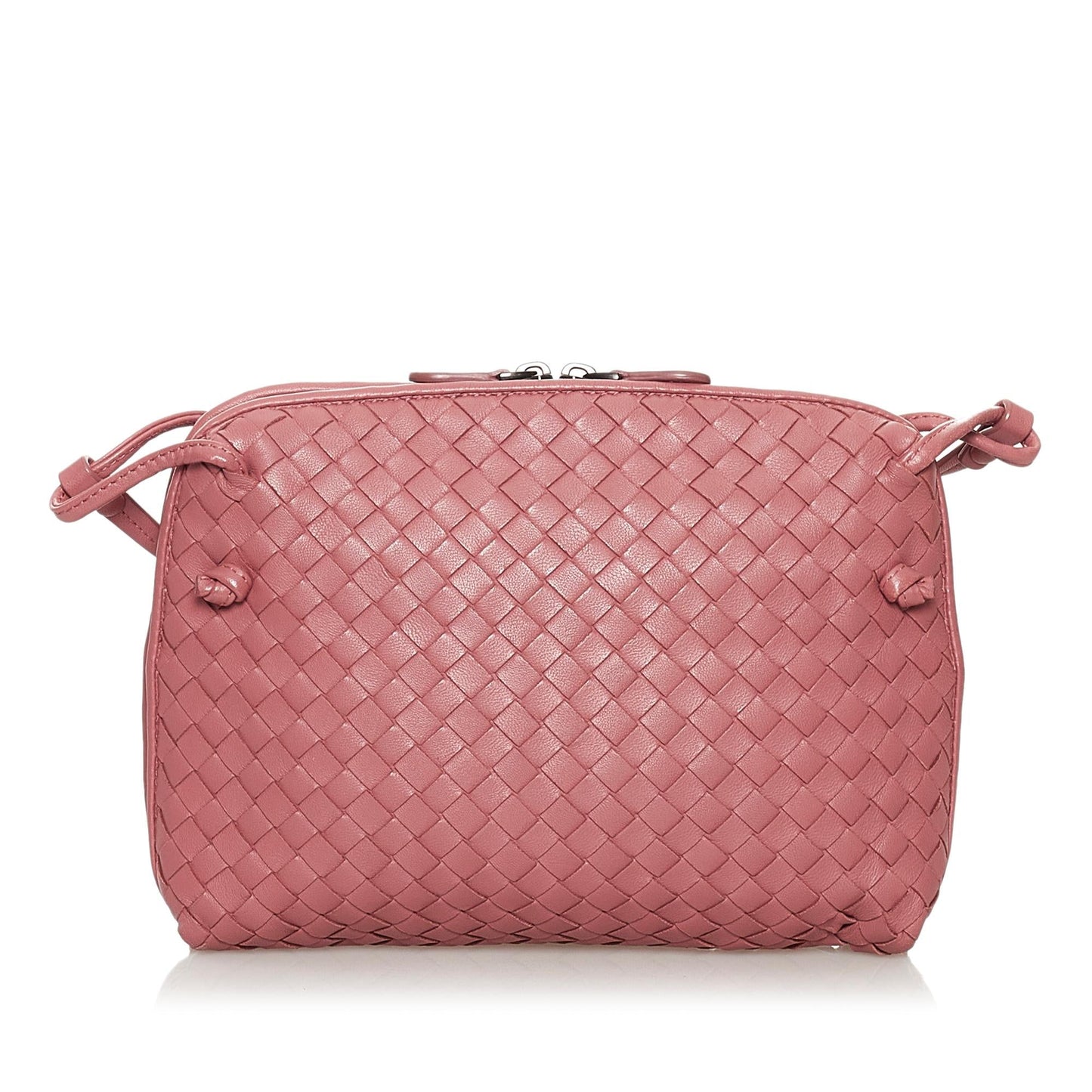 Luxury Bottega Veneta Intrecciato Nodini Leather Crossbody Bag (SHG-30074)