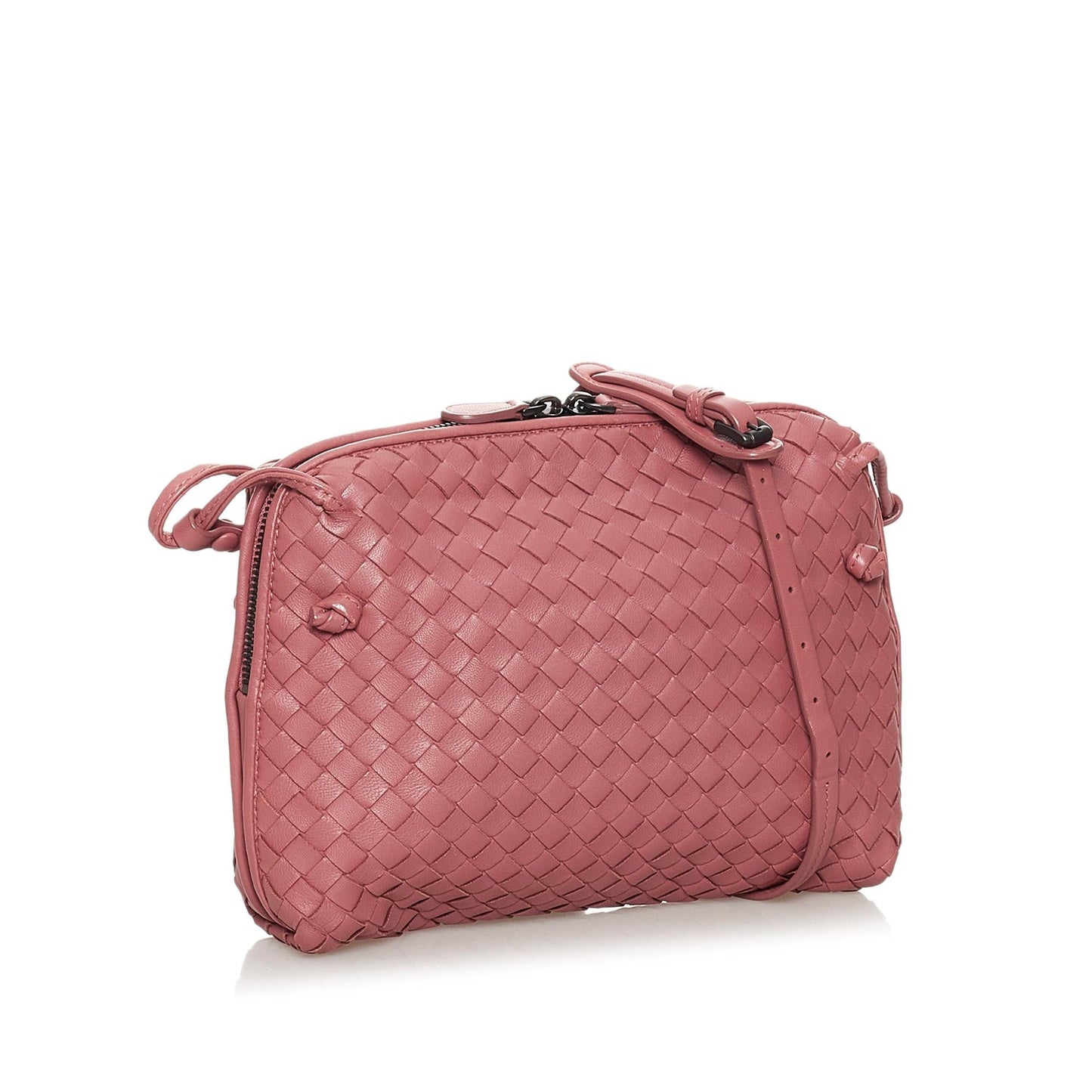 Luxury Bottega Veneta Intrecciato Nodini Leather Crossbody Bag (SHG-30074)