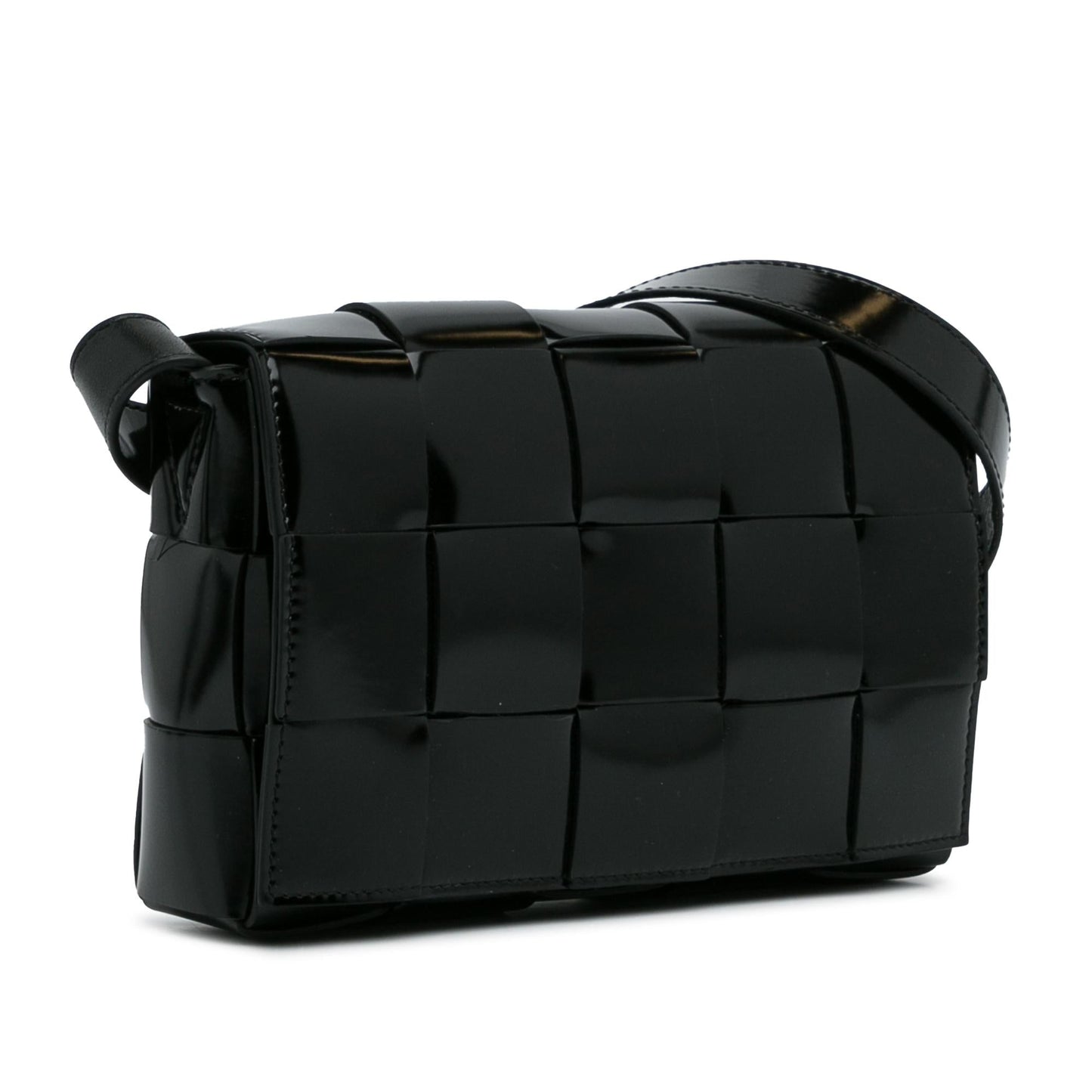 Luxury Bottega Veneta Intrecciato Patent Cassette (SHG-w1334a)